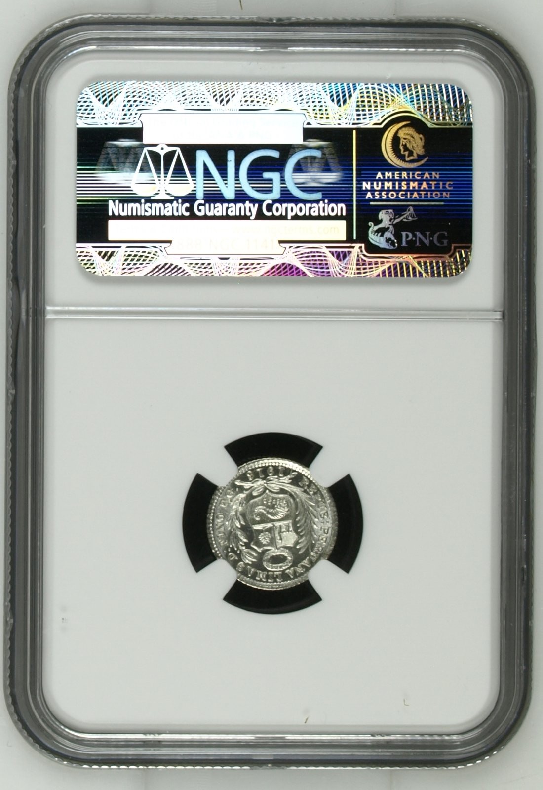 长老汇龙年精选第二场 1916/5 FG 秘鲁坐姿女神1/2D银币，NGC MS66分，车轮光，亚军分，更高分仅有6枚