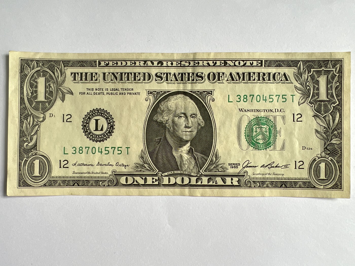 第546期  纸币专场 （无押金，捡漏，全场50包邮，偏远地区除外，接收代拍业务） 美国一美元