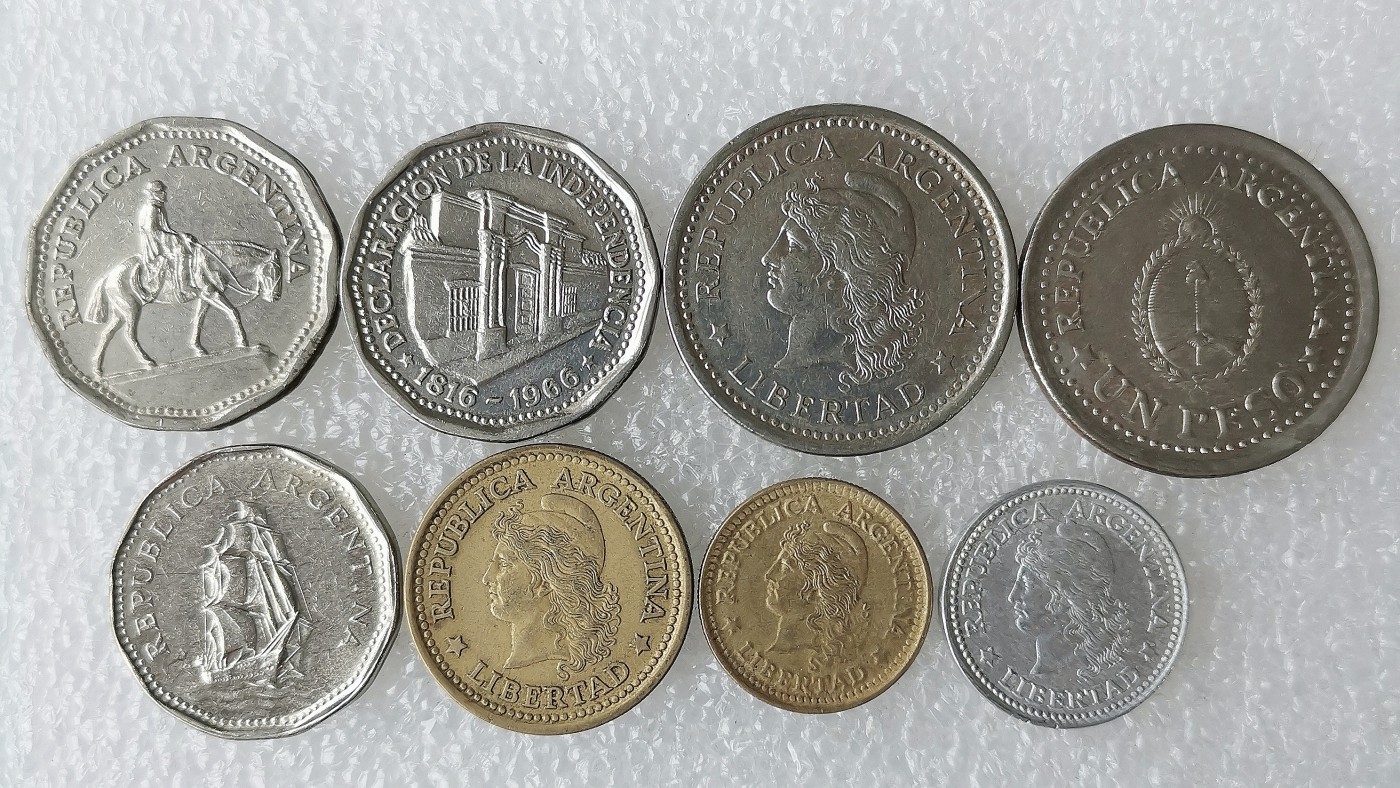 第一海外回流一元起拍收藏 散币专场 第69期 阿根廷硬币 8枚