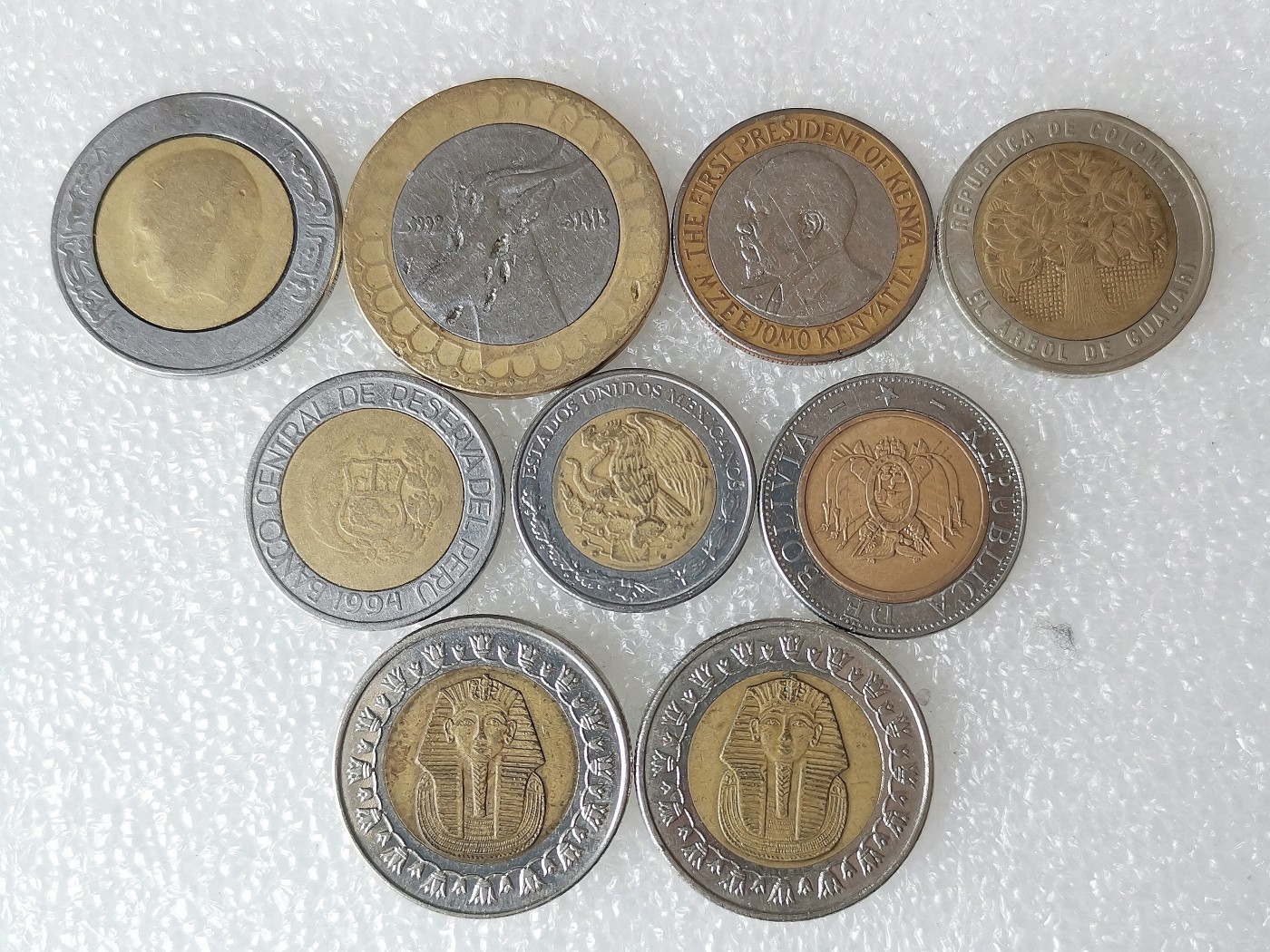 第一海外回流一元起拍收藏 散币专场 第69期 双色币一组9枚