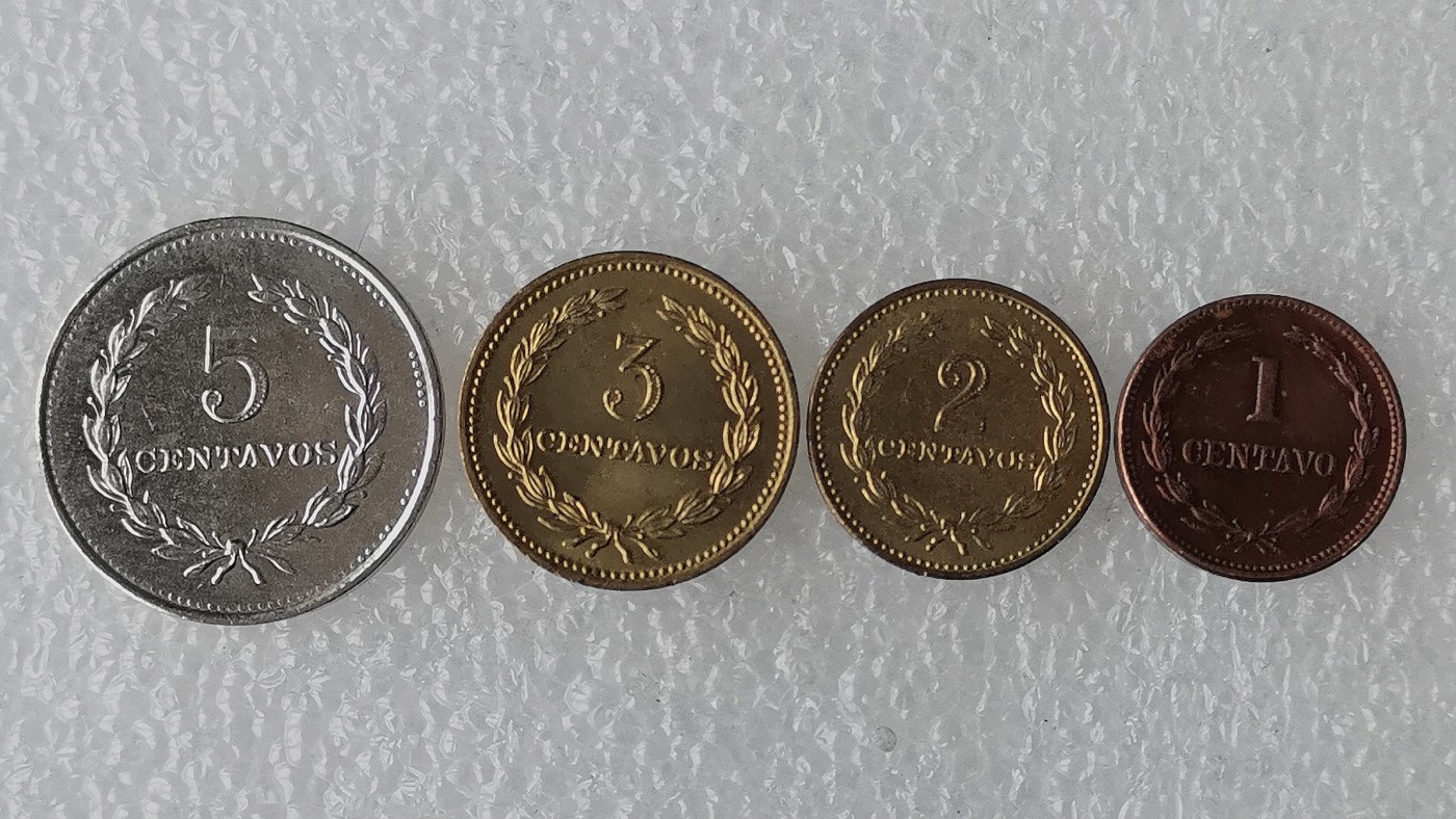 第一海外回流一元起拍收藏 散币专场 第69期 萨尔瓦多硬币 4枚