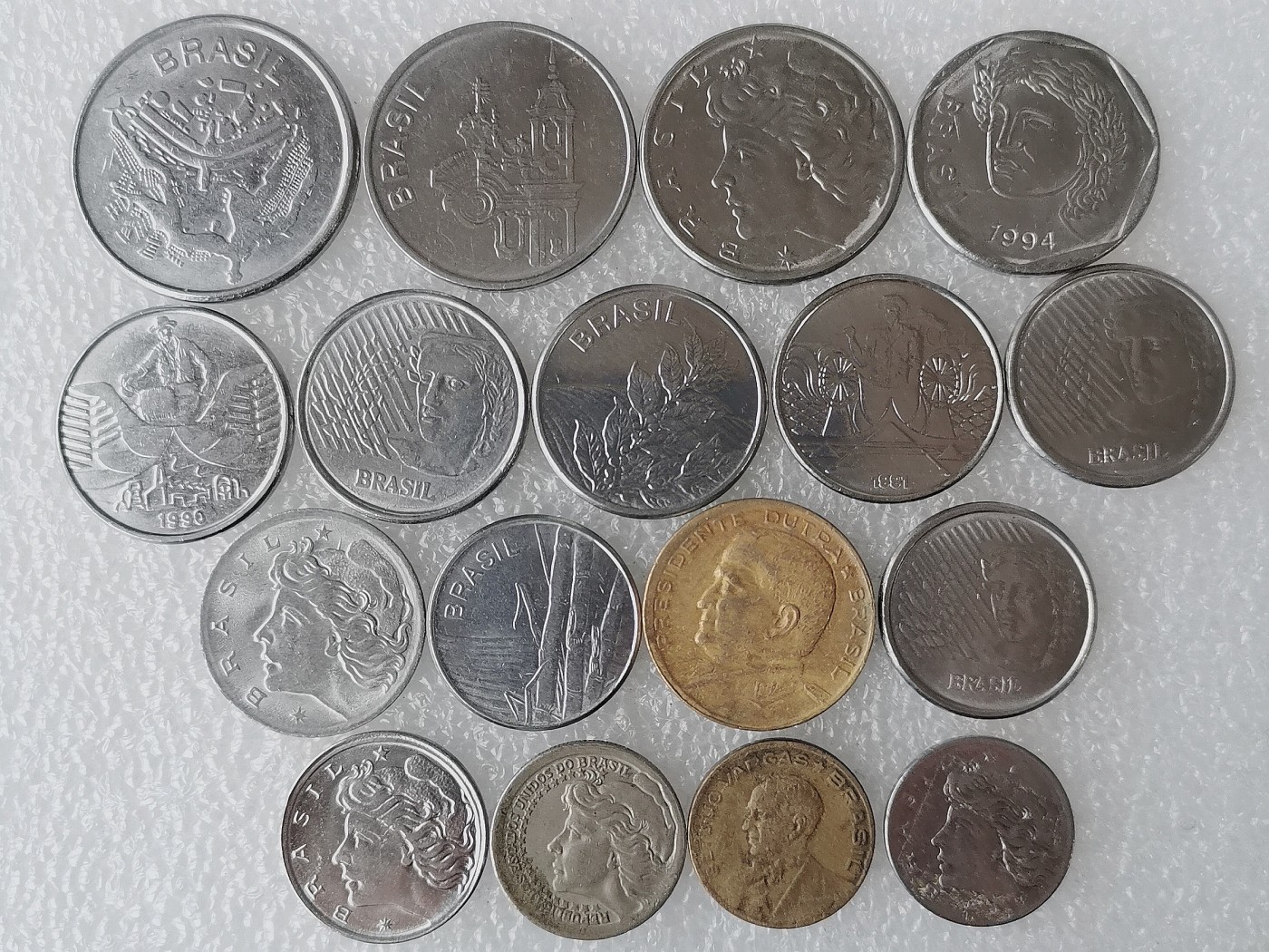 第一海外回流一元起拍收藏 散币专场 第69期 巴西硬币 17枚 无重复