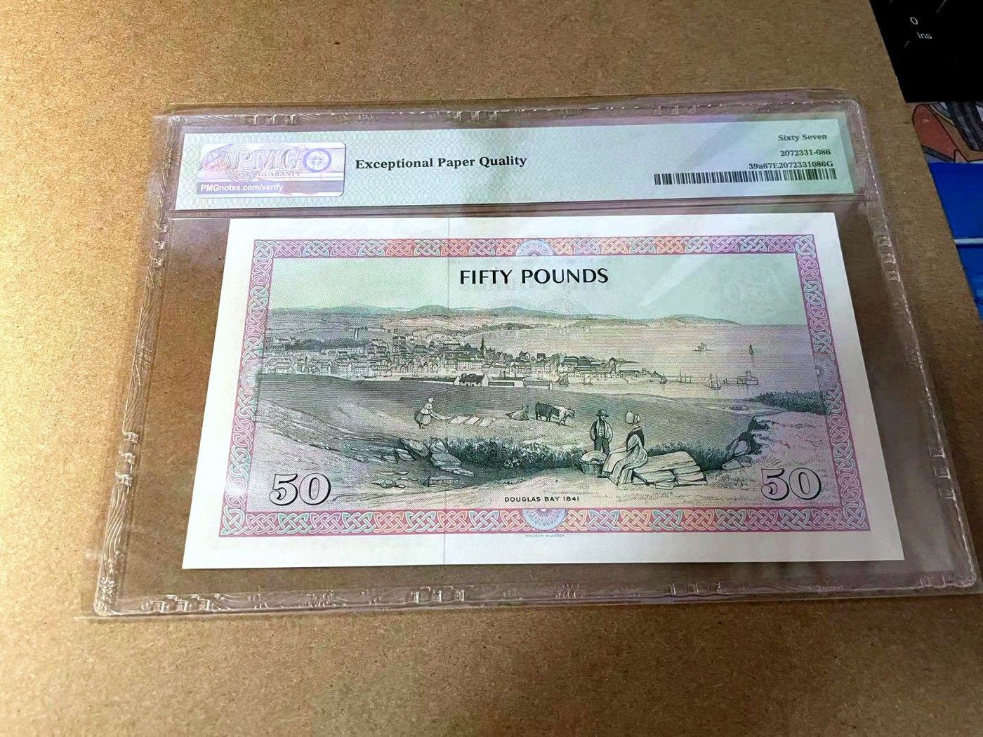 【Blue Auction】✨世界纸币精拍第442期【精】 马恩岛 1983年50镑 女王 PMG67EPQ 高分 