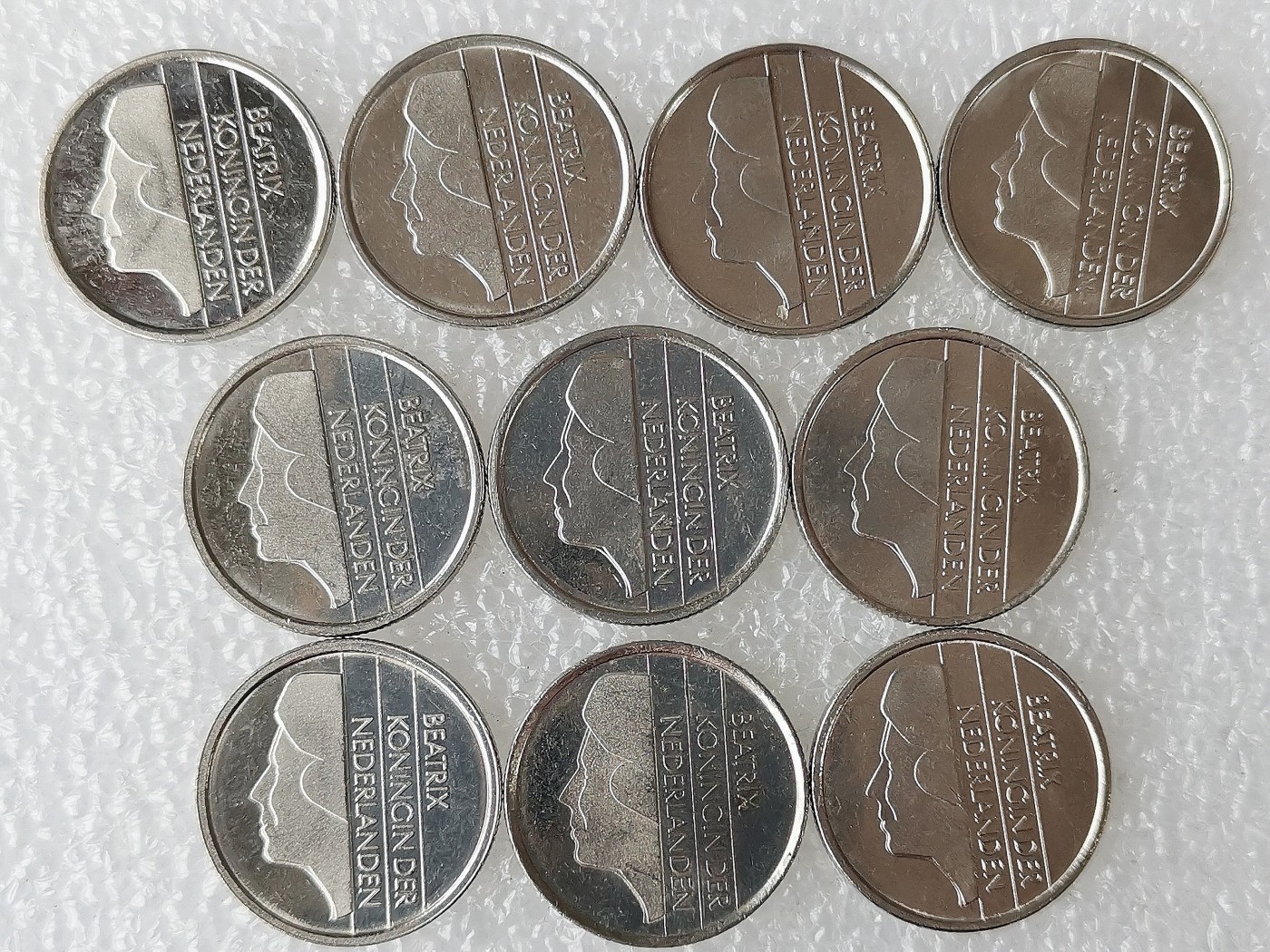 第一海外回流一元起拍收藏 散币专场 第69期 荷兰硬币25分 贝娅特丽克丝时期 10枚