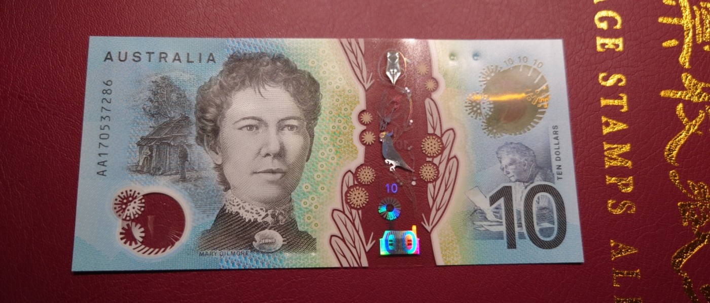 【世界钱币】精选微拍第95期暨2024年第六期 评级币裸钞场 2017年澳大利亚10元 首发AA冠 全新绝品无4尾号218