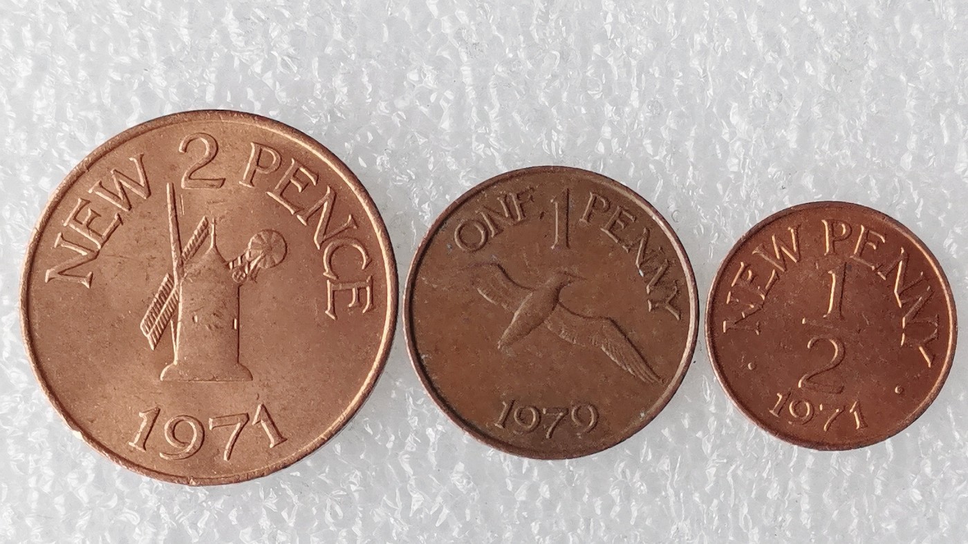 第一海外回流一元起拍收藏 散币专场 第69期 根西岛70年代 3枚