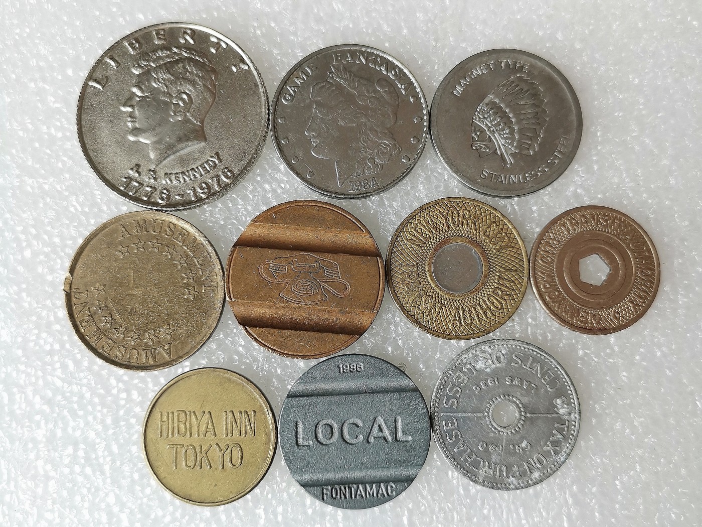 第一海外回流一元起拍收藏 散币专场 第69期 代币 章 10枚