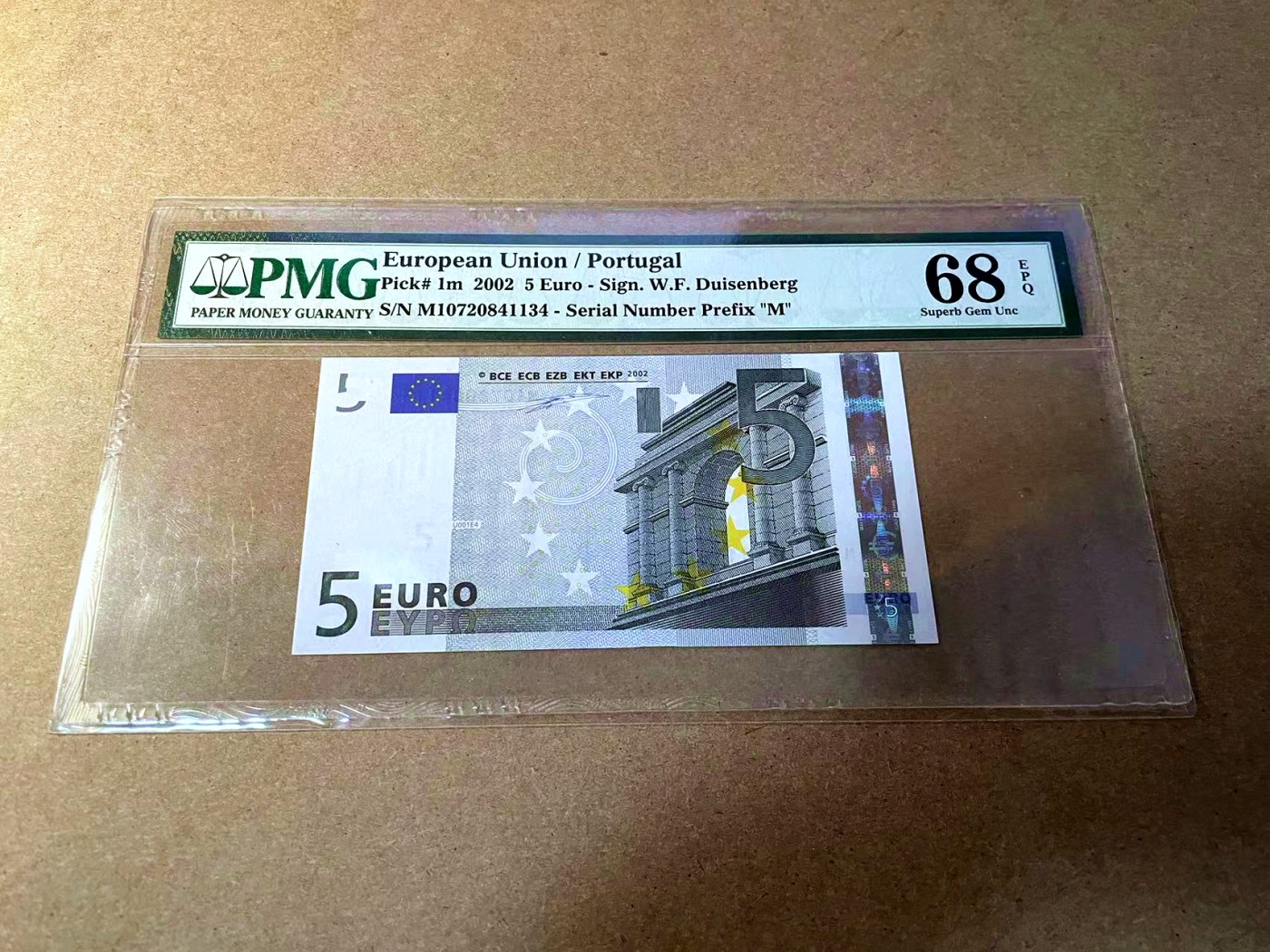 【Blue Auction】✨世界纸币精拍第442期【精】 【首签】欧盟 2002年5欧元 PMG68EPQ 超高分