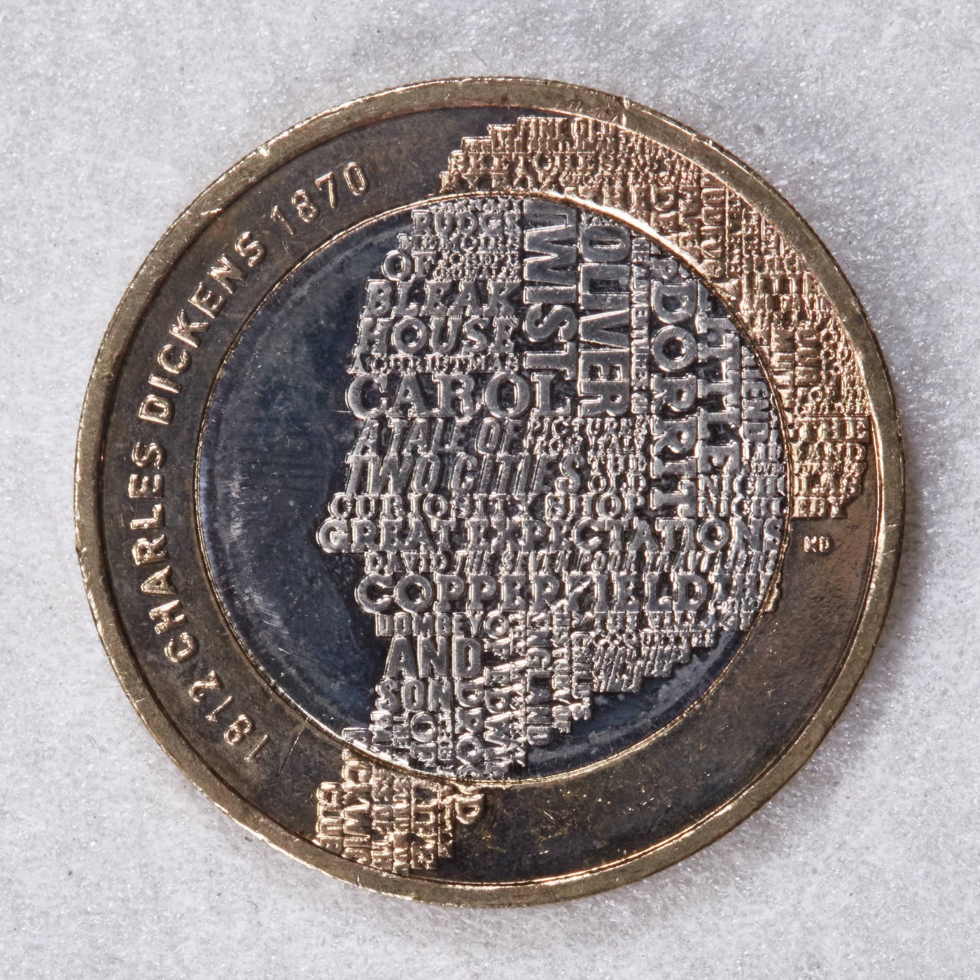 S&S Numismatic世界钱币-拍卖 第124期  英国2012年 查尔斯·狄更斯诞辰200周年 2英镑双色纪念币