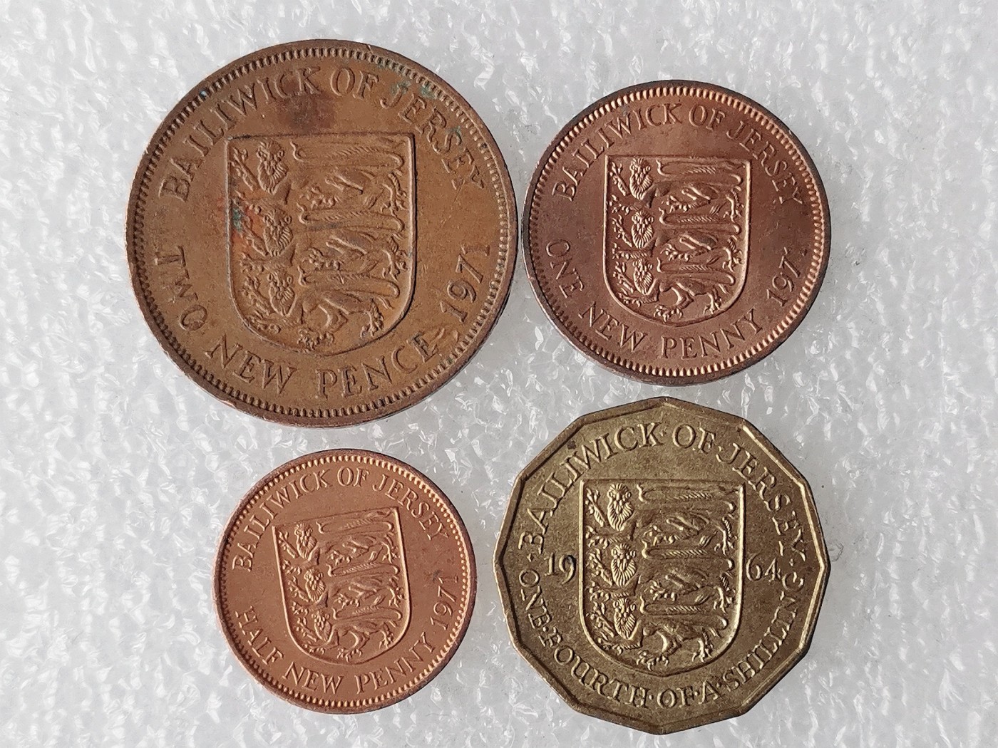 第一海外回流一元起拍收藏 散币专场 第69期 英属泽西岛 4枚