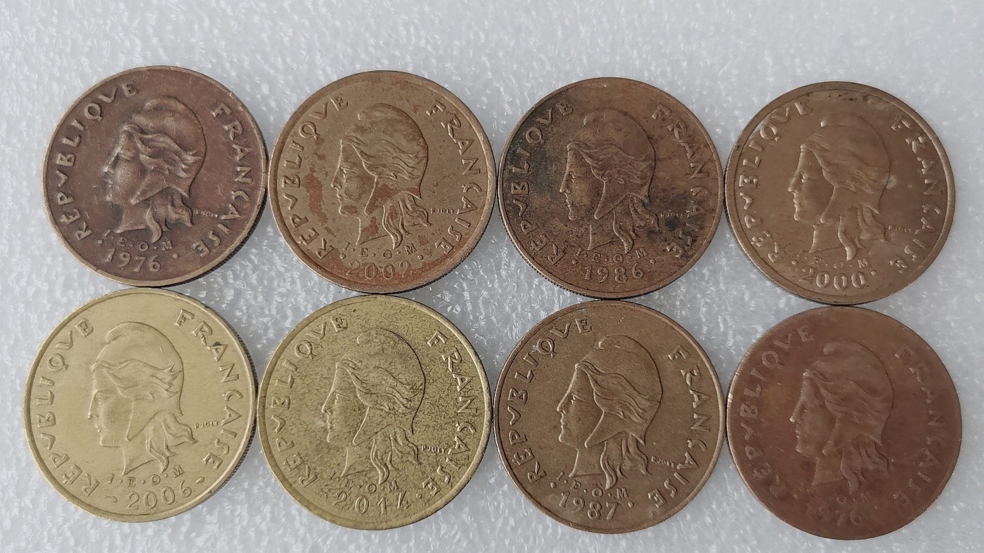 第一海外回流一元起拍收藏 散币专场 第69期 法属波利尼西亚100法郎