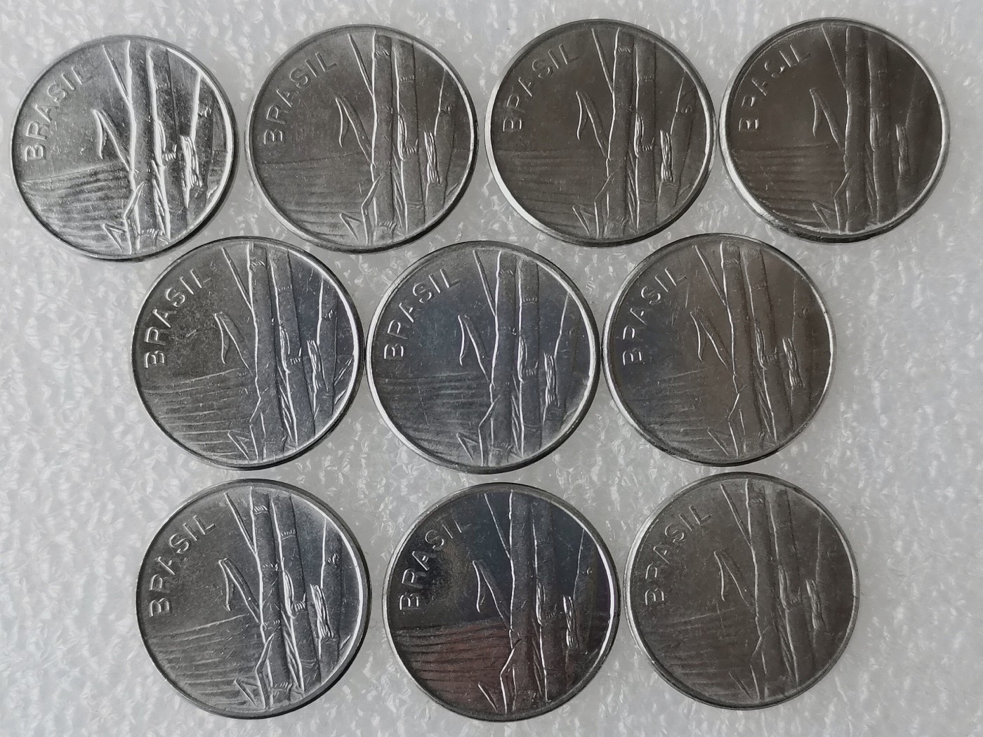 第一海外回流一元起拍收藏 散币专场 第69期 巴西1克鲁塞罗不锈钢币.甘蔗 10枚