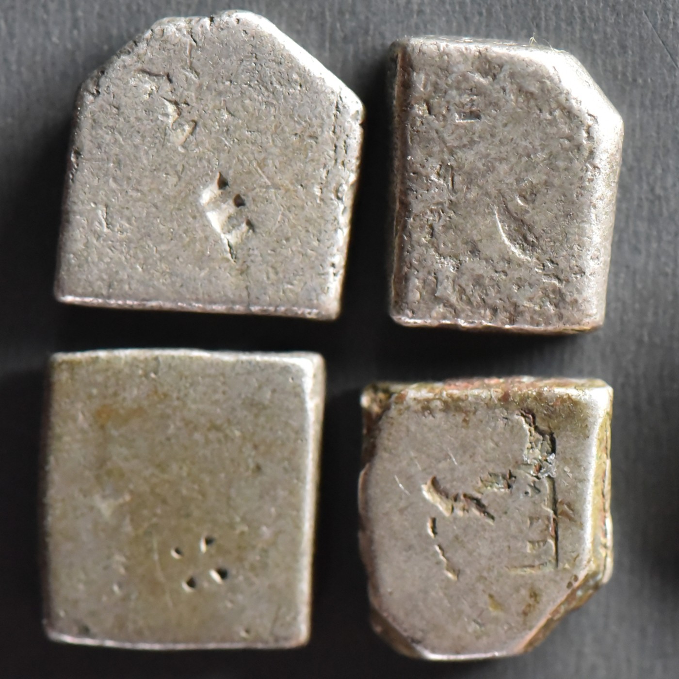 【良泉藏泉】第七期，打制币 丝路币专场 公元前3-前2世纪【古印度】列国时代 孔雀王朝 切割银币，