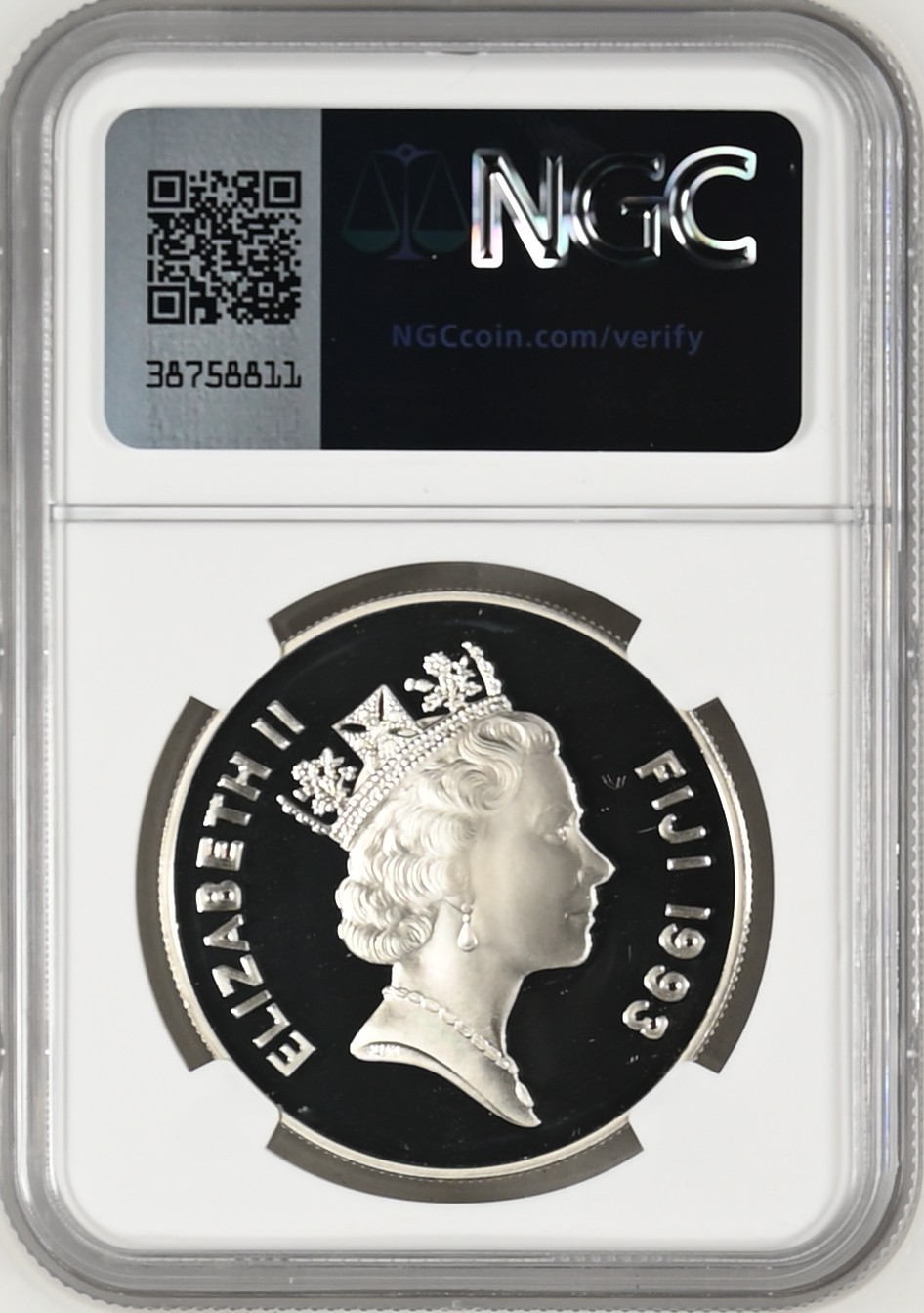 长老汇龙年精选第二场 1993 斐济亚特兰大奥运会柔道10元精制银币，NGC PF69UC，亚军分，更高分仅有一枚