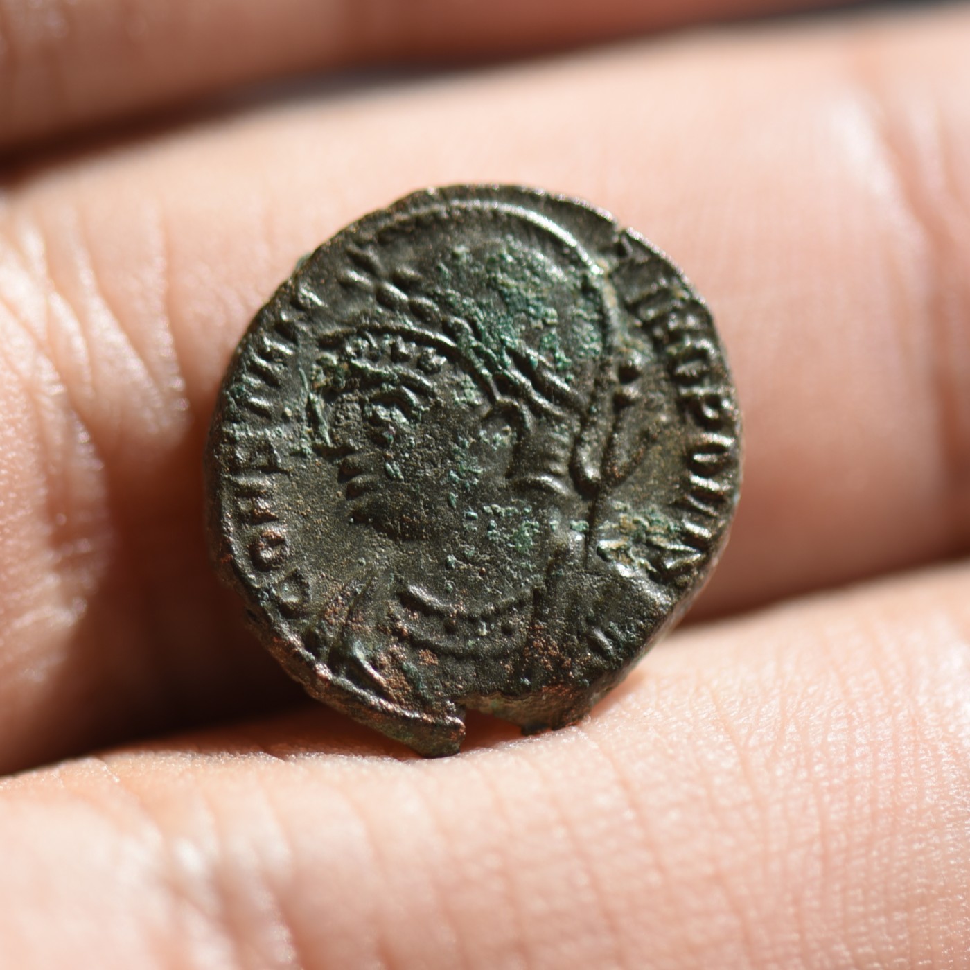 【良泉藏泉】第七期，打制币 丝路币专场 【古罗马】君士坦丁大帝 迁都纪念 胜利女神 铜币