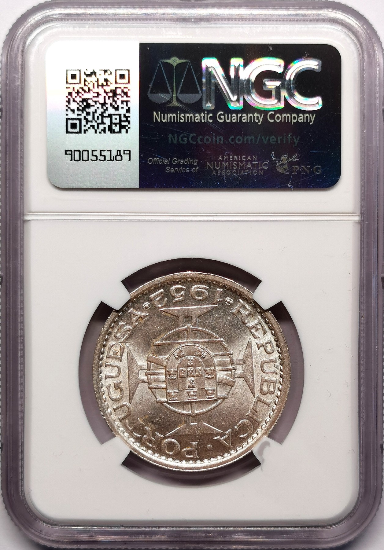 凡希社世界钱币微拍第二百六十二期 1952澳门5元银币NGC-MS64