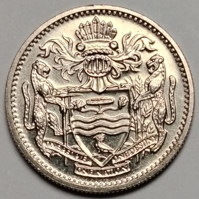 布加迪🐬～世界钱币🌾第 116 期 /  美洲国家币专场 - 圭亚那🇬🇾 1990年 10c 国徽版