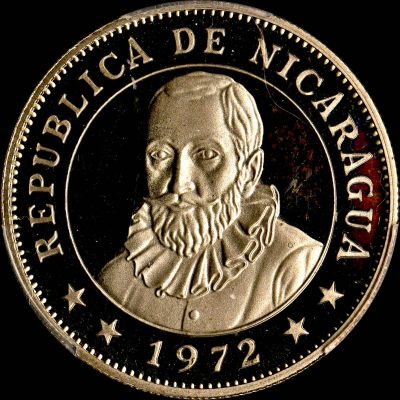 回流钱币0312持续更新中 - 极少！1972年尼加拉瓜1科巴多太阳神/佛朗西斯科精制币 发行量4万枚 PCGS评级PR67分 为此品种冠军分 2021年11月ebay成交价511元