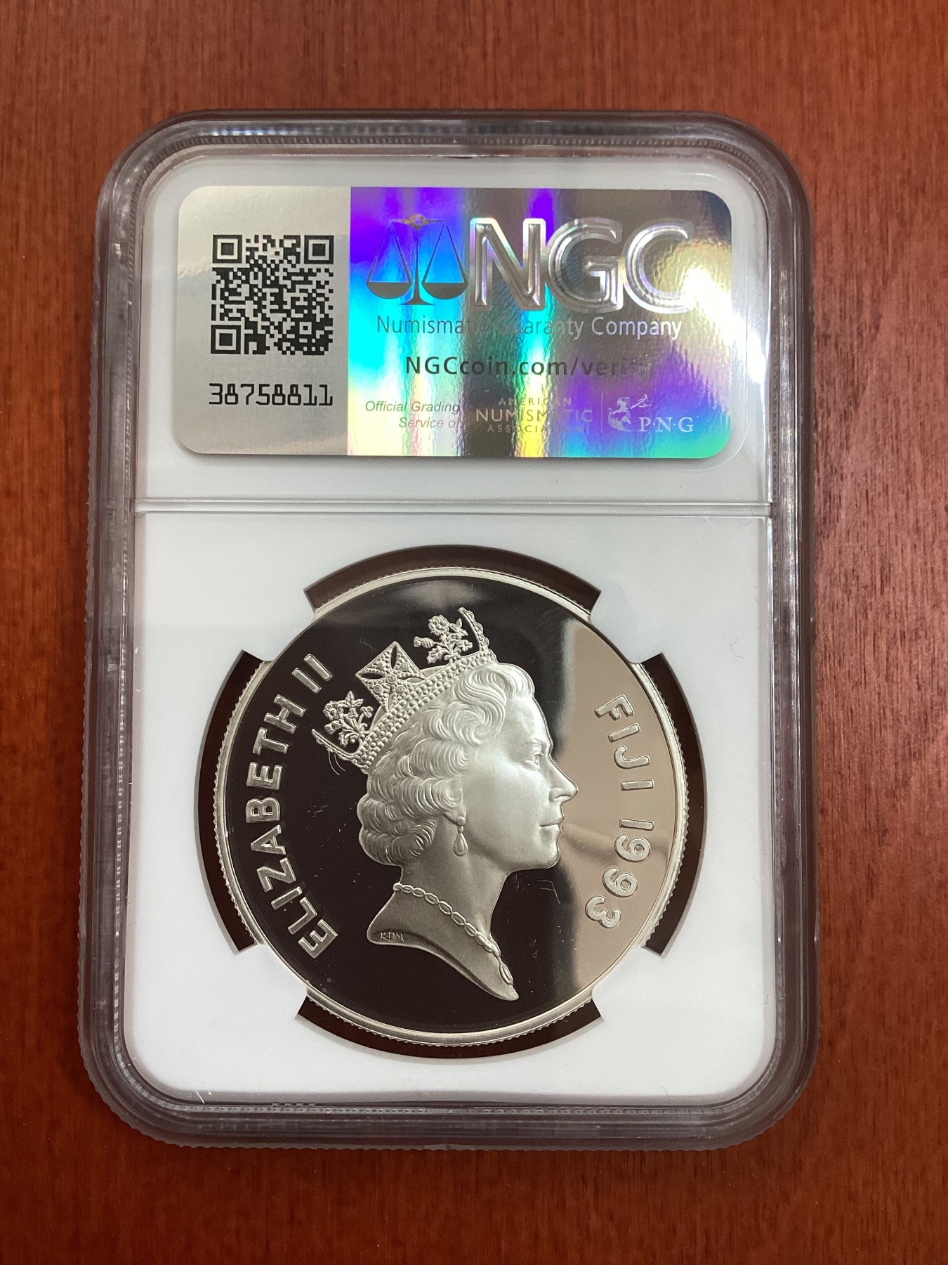 长老汇龙年精选第二场 1993 斐济亚特兰大奥运会柔道10元精制银币，NGC PF69UC，亚军分，更高分仅有一枚