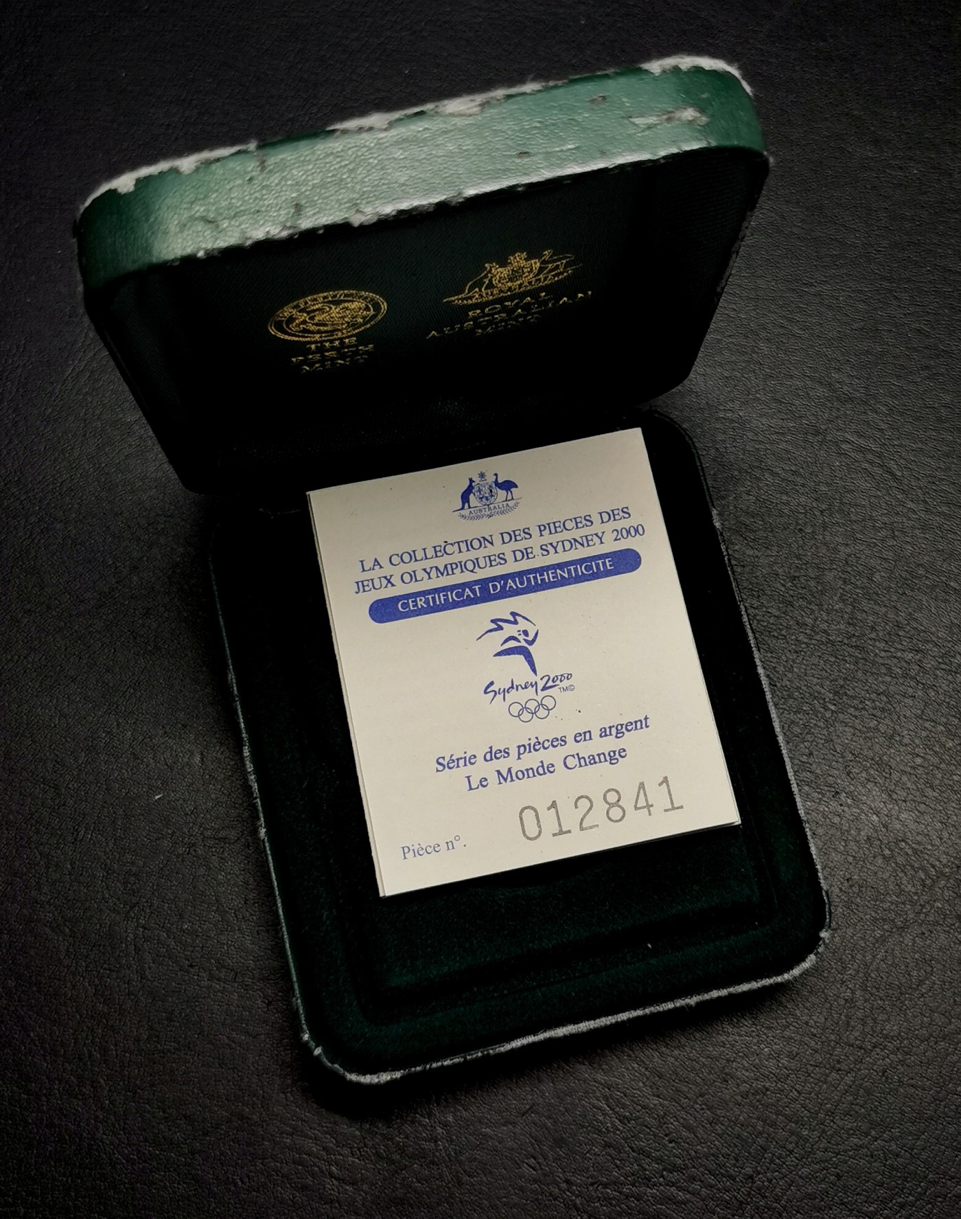 凡希社世界钱币微拍第二百六十二期 1998澳大利亚悉尼奥运纪念5元大银精铸PCGS-PR69DCAM附原盒证书！