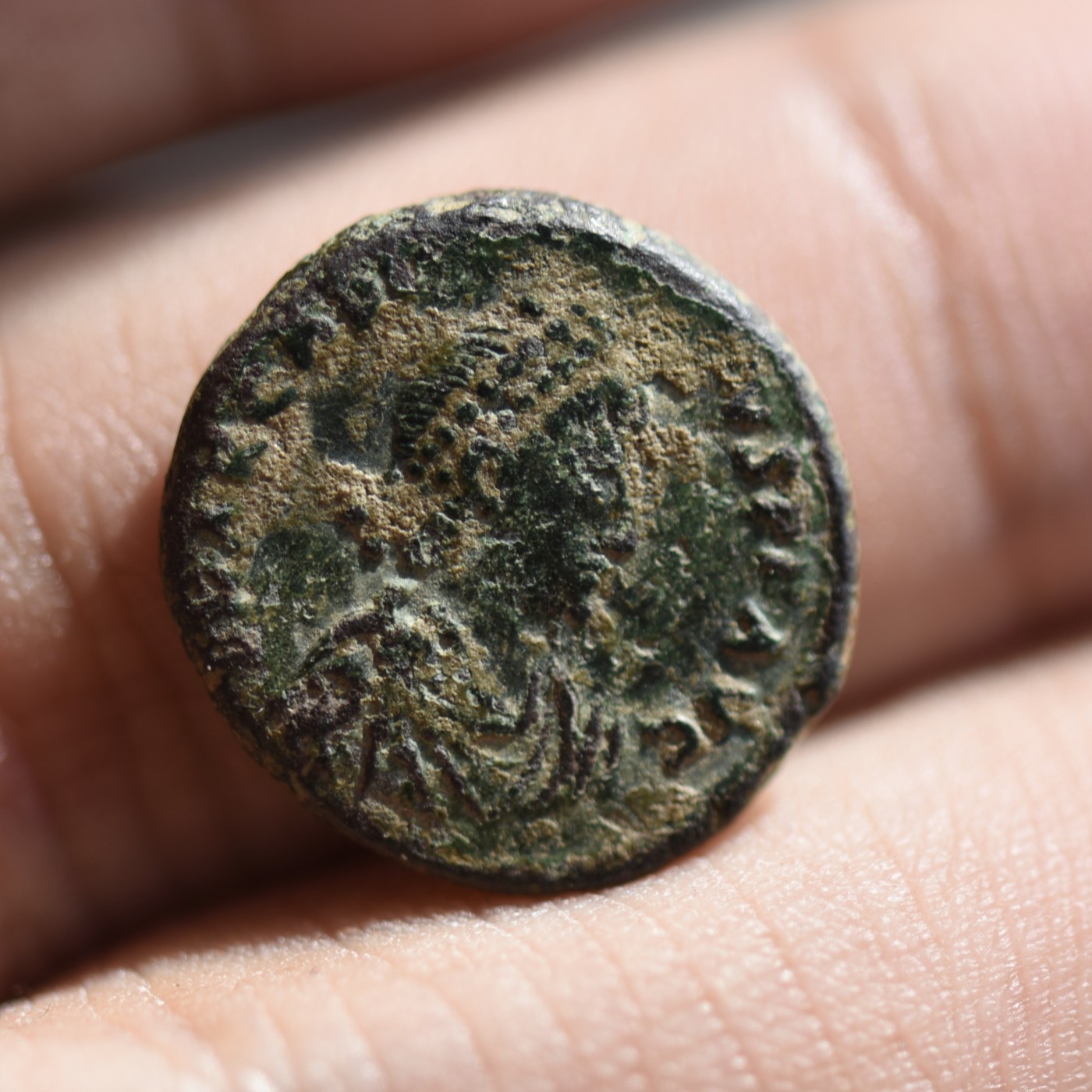 【良泉藏泉】第七期，打制币 丝路币专场 【古罗马】东部帝国 阿尔卡迪乌斯 铜币