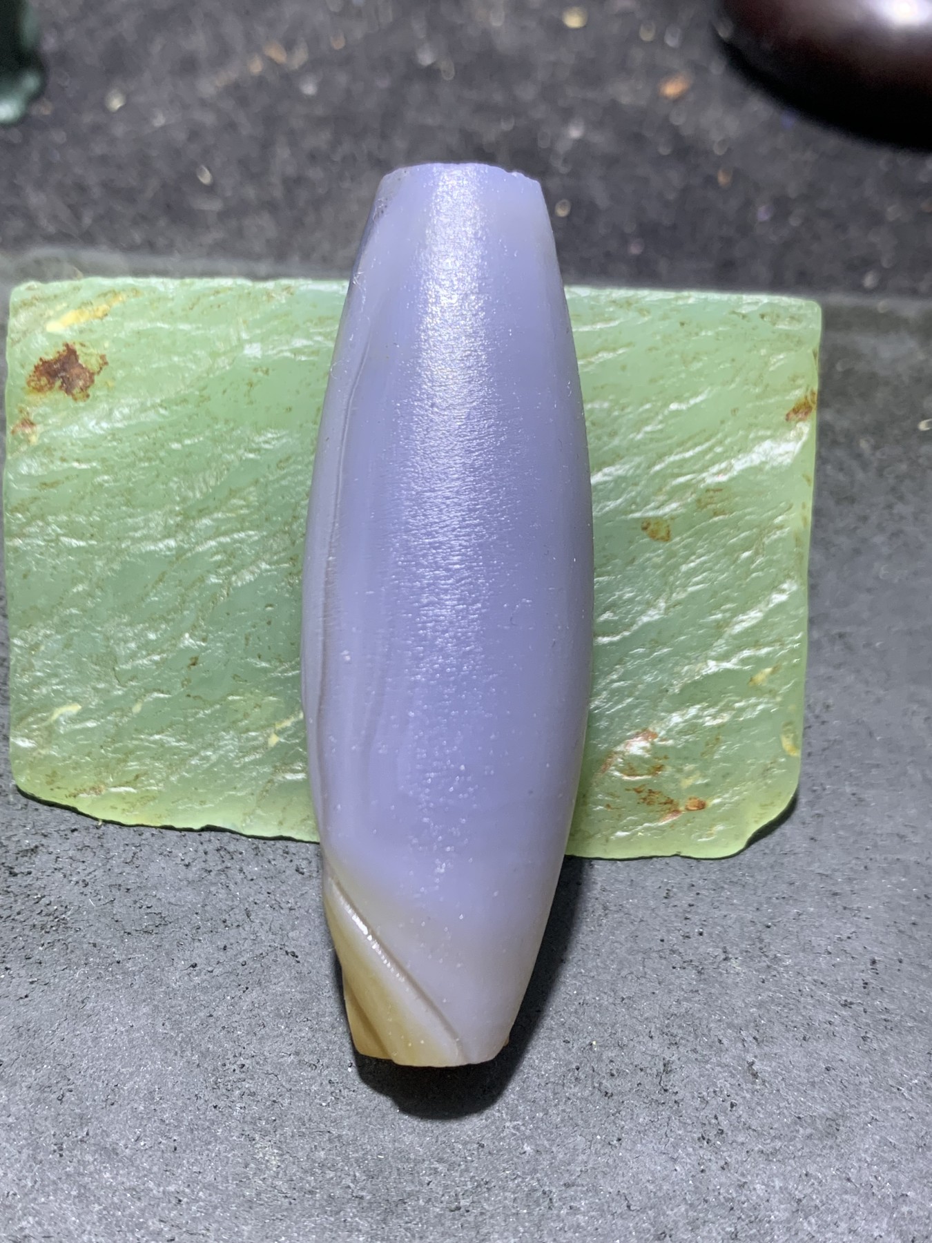 精美亚光高玉化巴西玛瑙手工俏色巧雕富贵有鱼吊坠（把件）一个