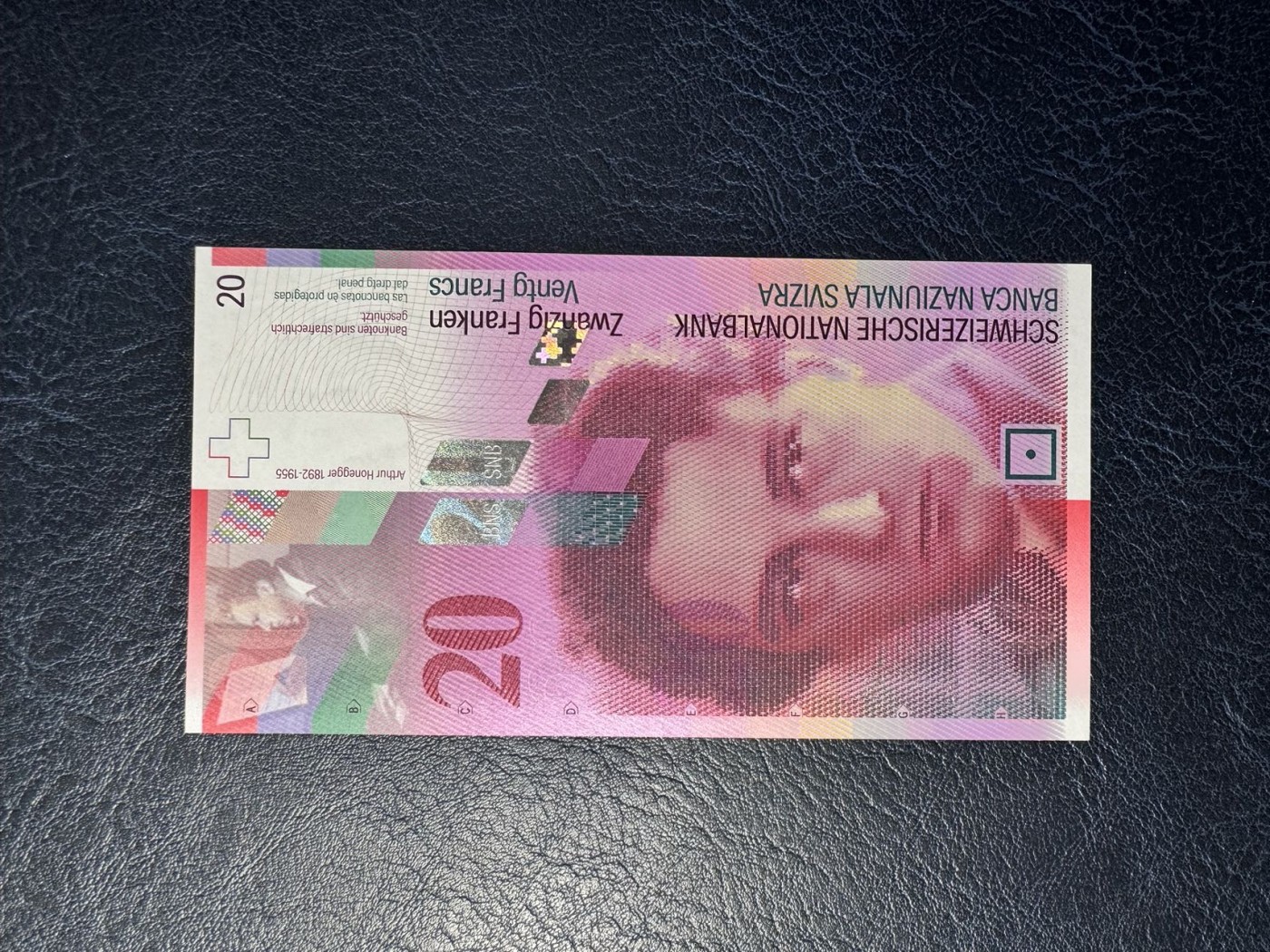 收藏联盟Quantum Auction 第329期拍卖  瑞士2005年20法郎 品相全新UNC