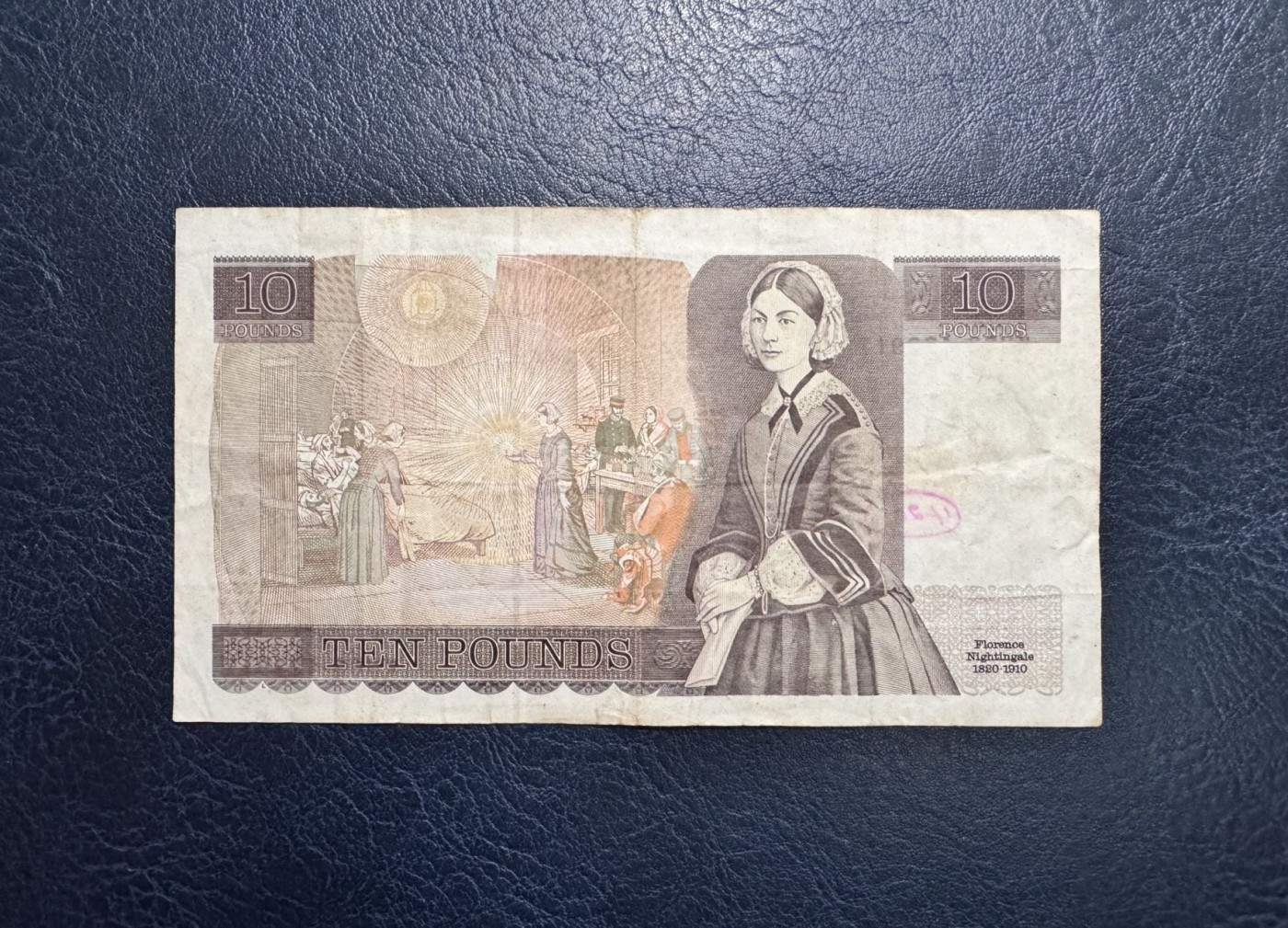 收藏联盟Quantum Auction 第329期拍卖  英国1991-92年10镑 品相如图  稀少末版签名 近代护理学奠基人 南丁格尔