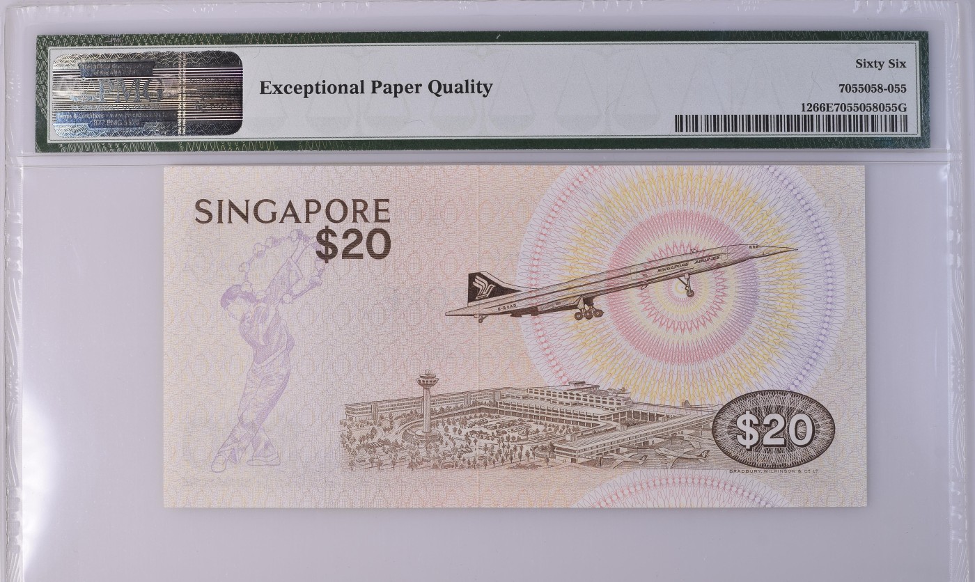 Immortal acution 三月第二场 Singapore, Board of Comm. of Currency, 20 Dollars TAN#B-4a   ND (1979)