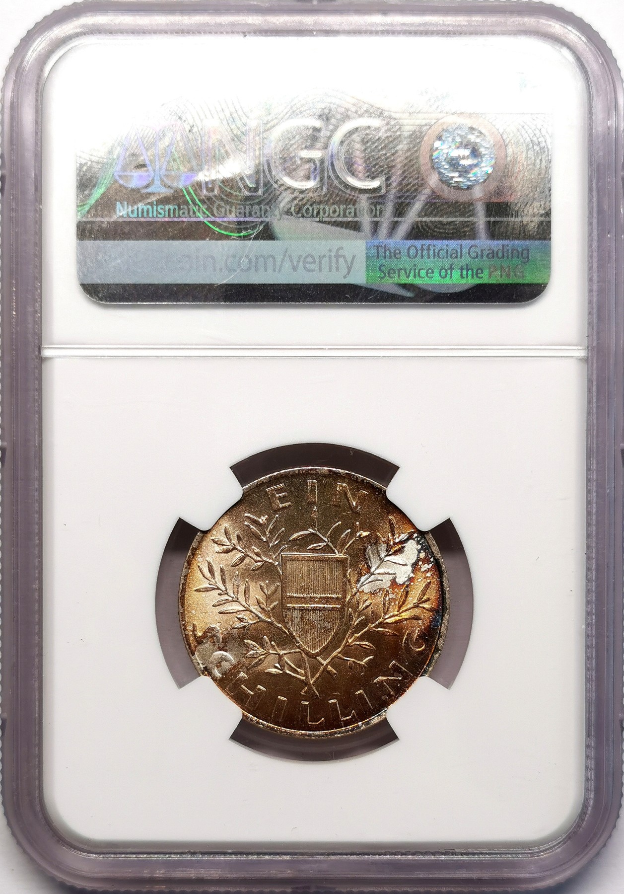 凡希社世界钱币微拍第二百六十二期 1924奥地利流通版先令银币NGC-MS64