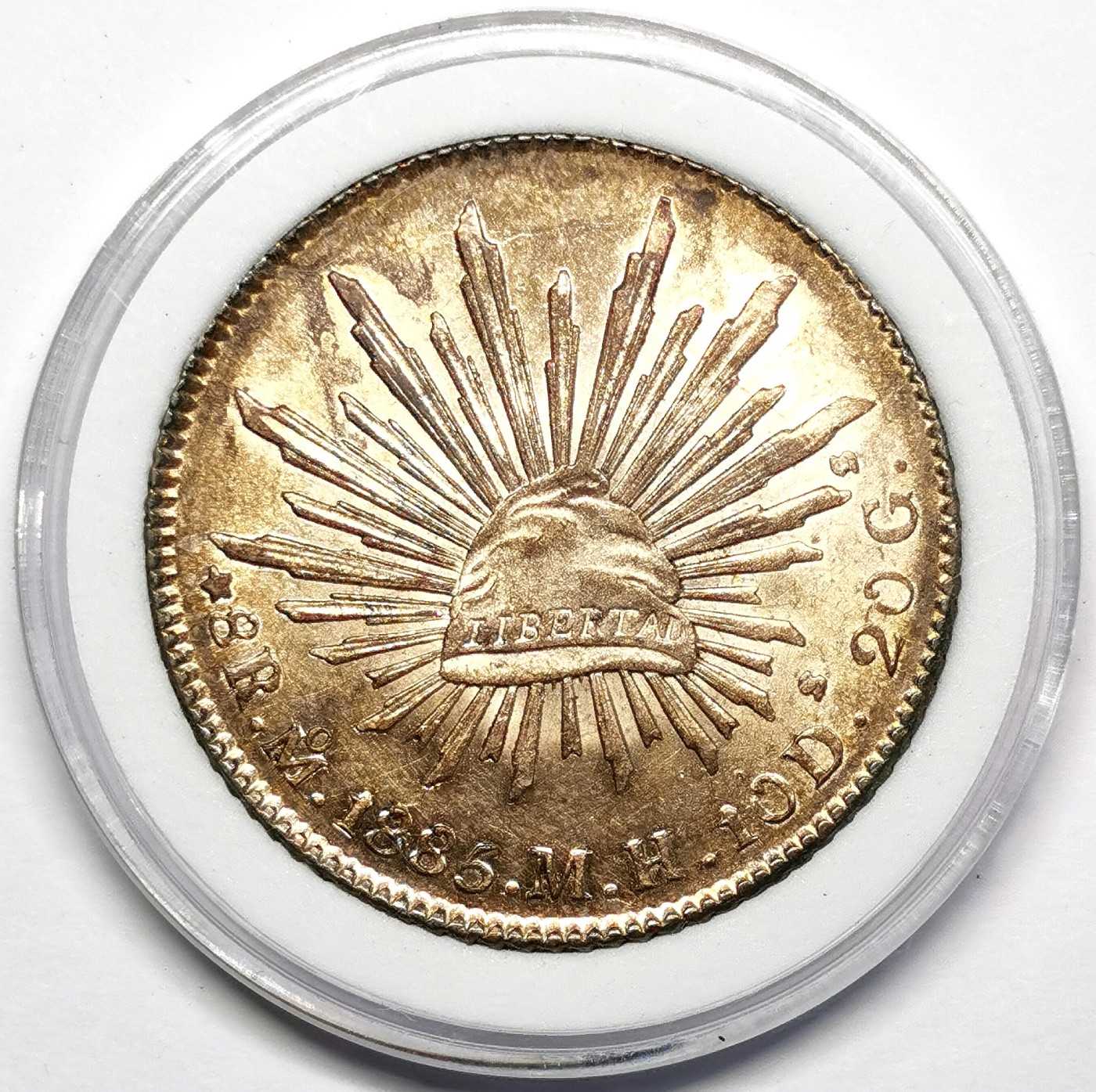 凡希社世界钱币微拍第二百六十二期 1885MO墨西哥花边鹰洋BU