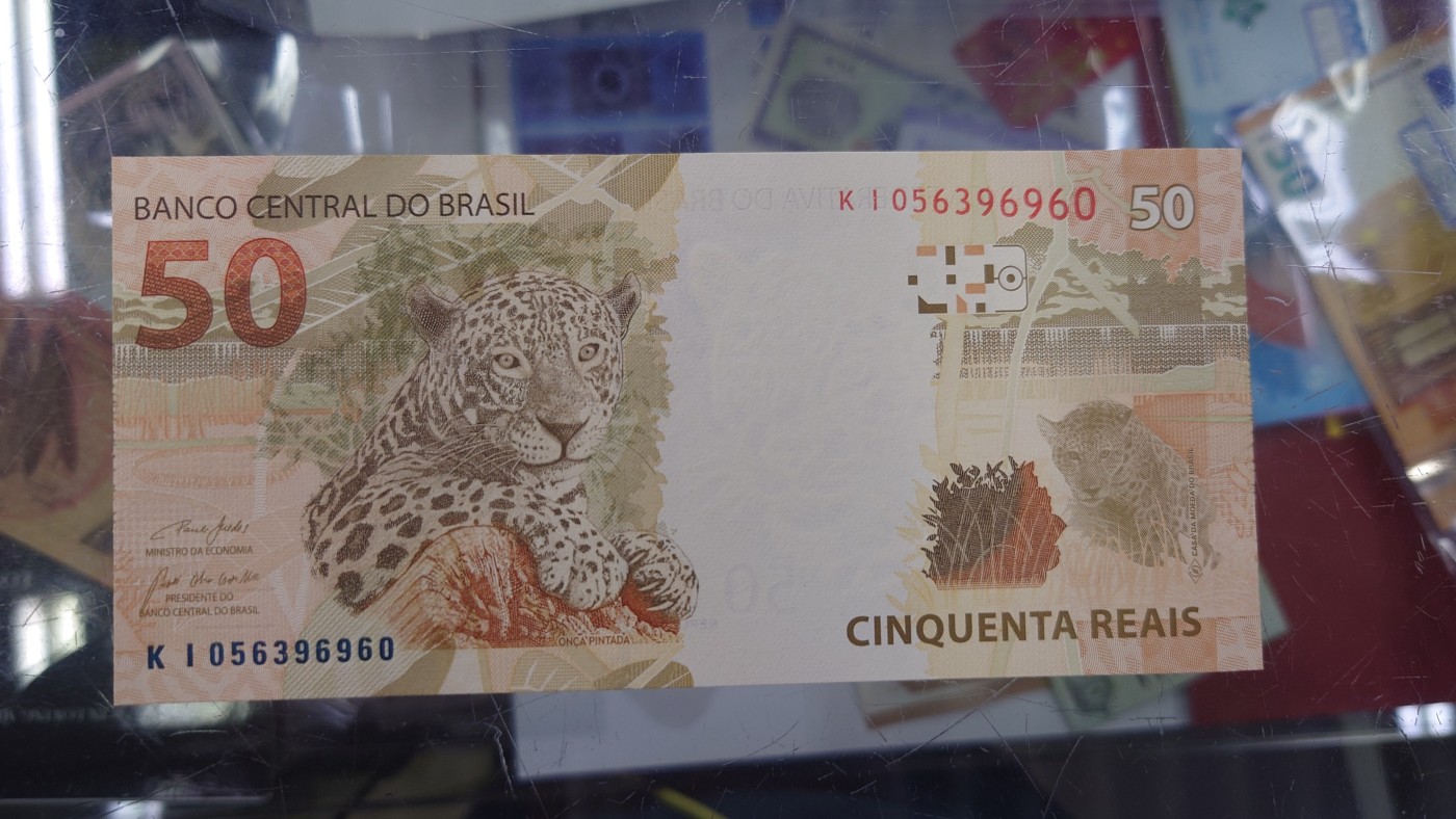 【世界钱币】精选微拍第95期暨2024年第六期 评级币裸钞场 2010年巴西50雷亚尔 全新绝品无47