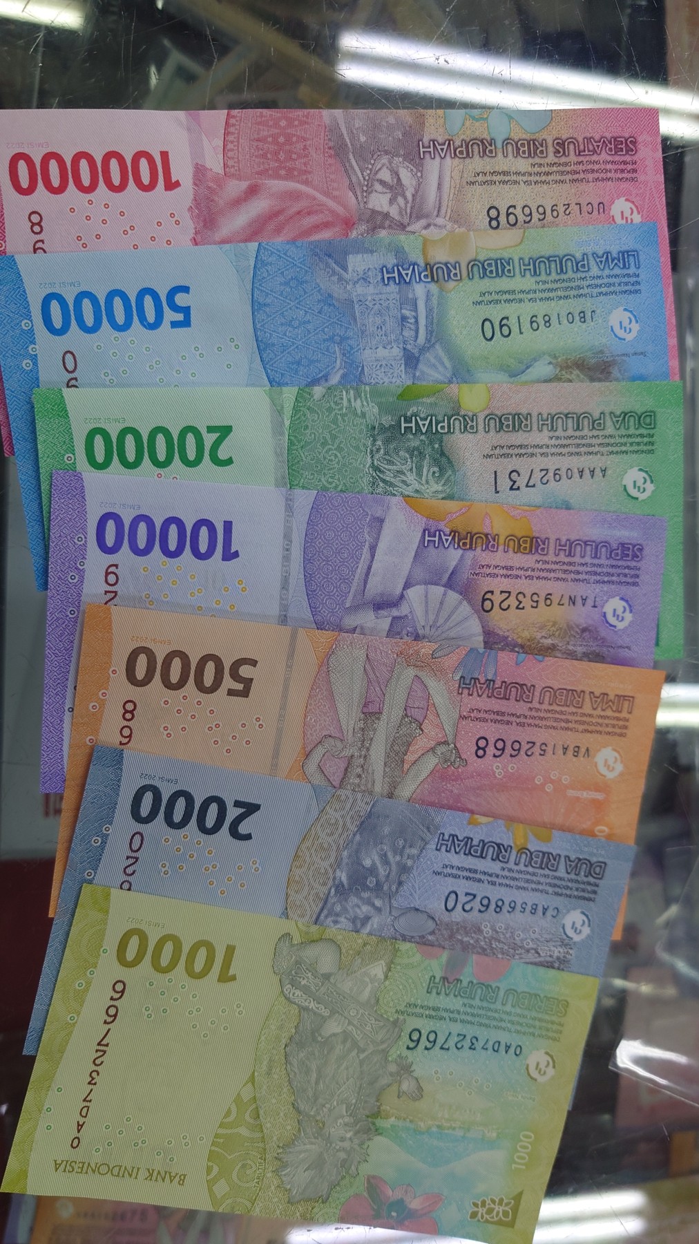 【世界钱币】精选微拍第95期暨2024年第六期 评级币裸钞场 2022年印度尼西亚卢比七张全套 全全新绝品