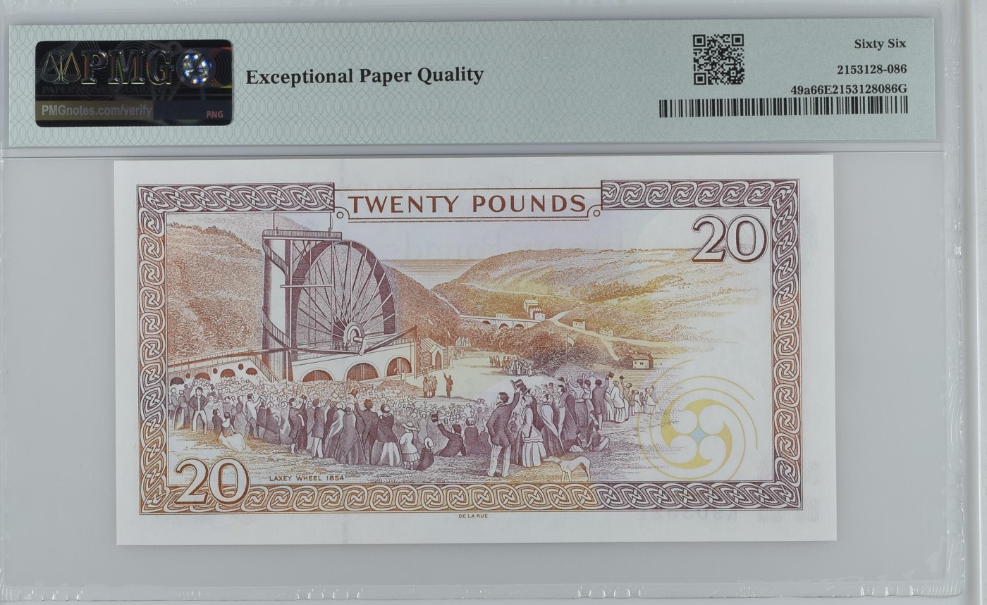 Immortal acution 三月第二场 Isle of Man, Isle of Man Government, £20 ND (2013) - Printer: DLR