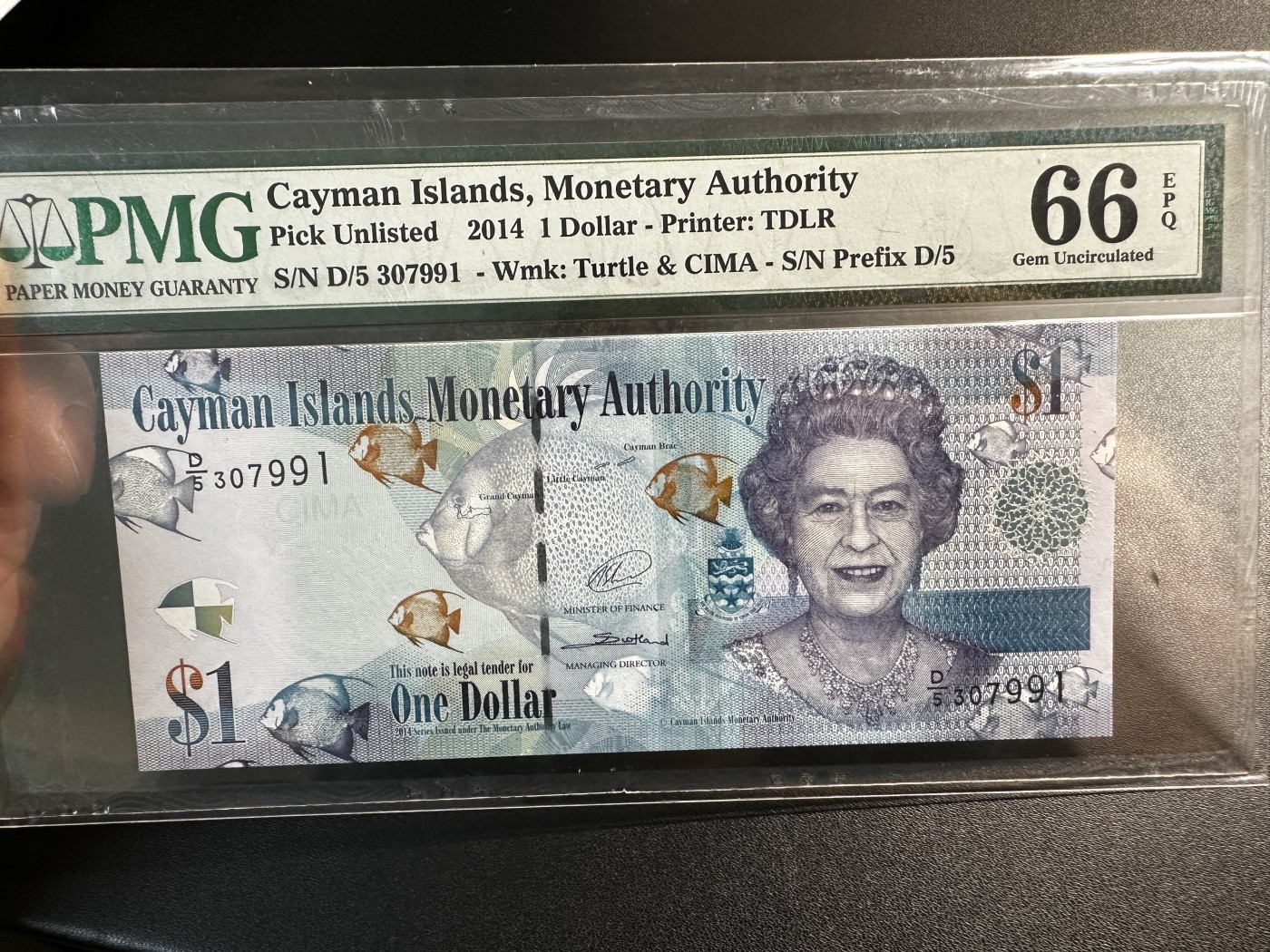 《外钞收藏家》第三百四十六期 2014年开曼群岛1刀 PMG66