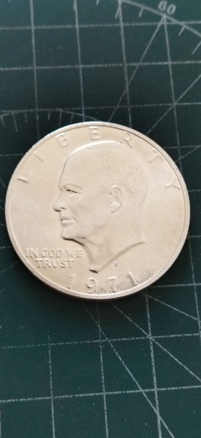 外国硬币初藏2024年第5场 - 美国1元银币1971年未用。