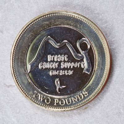 S&S Numismatic世界钱币-拍卖 第72期 （外出参加币展，25日回国发货） - 直布罗陀2019年 乳腺癌防治 2英镑双色纪念币 发行量4000枚