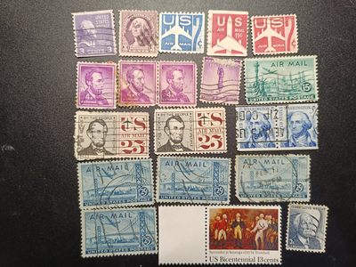 ♥【君缘收藏】第35期♥♥【无佣金，单场满10元包邮】  - 美国邮票一组