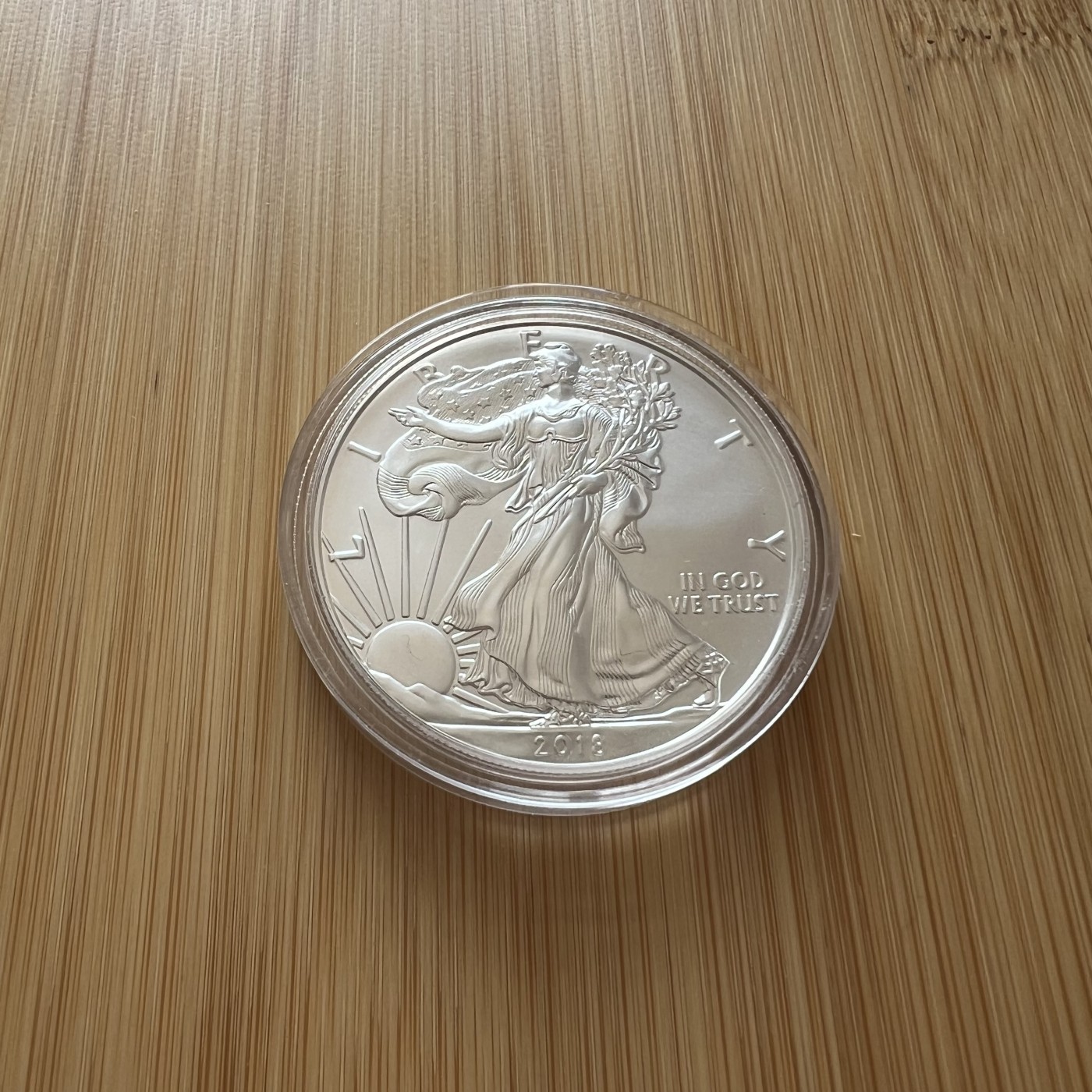 顺丰包邮 外国新银币 老银币 美國2018年鹰洋自由女神1盎司大银币