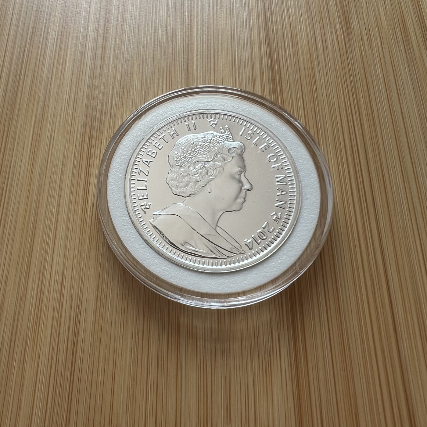 顺丰包邮 外国新银币 老银币 马恩岛2014年1盎司 大银币