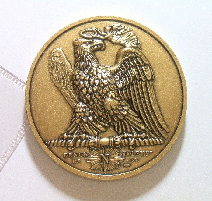 法国纪念1798年拿破仑远征埃及 高浮雕精制大铜章 40MM