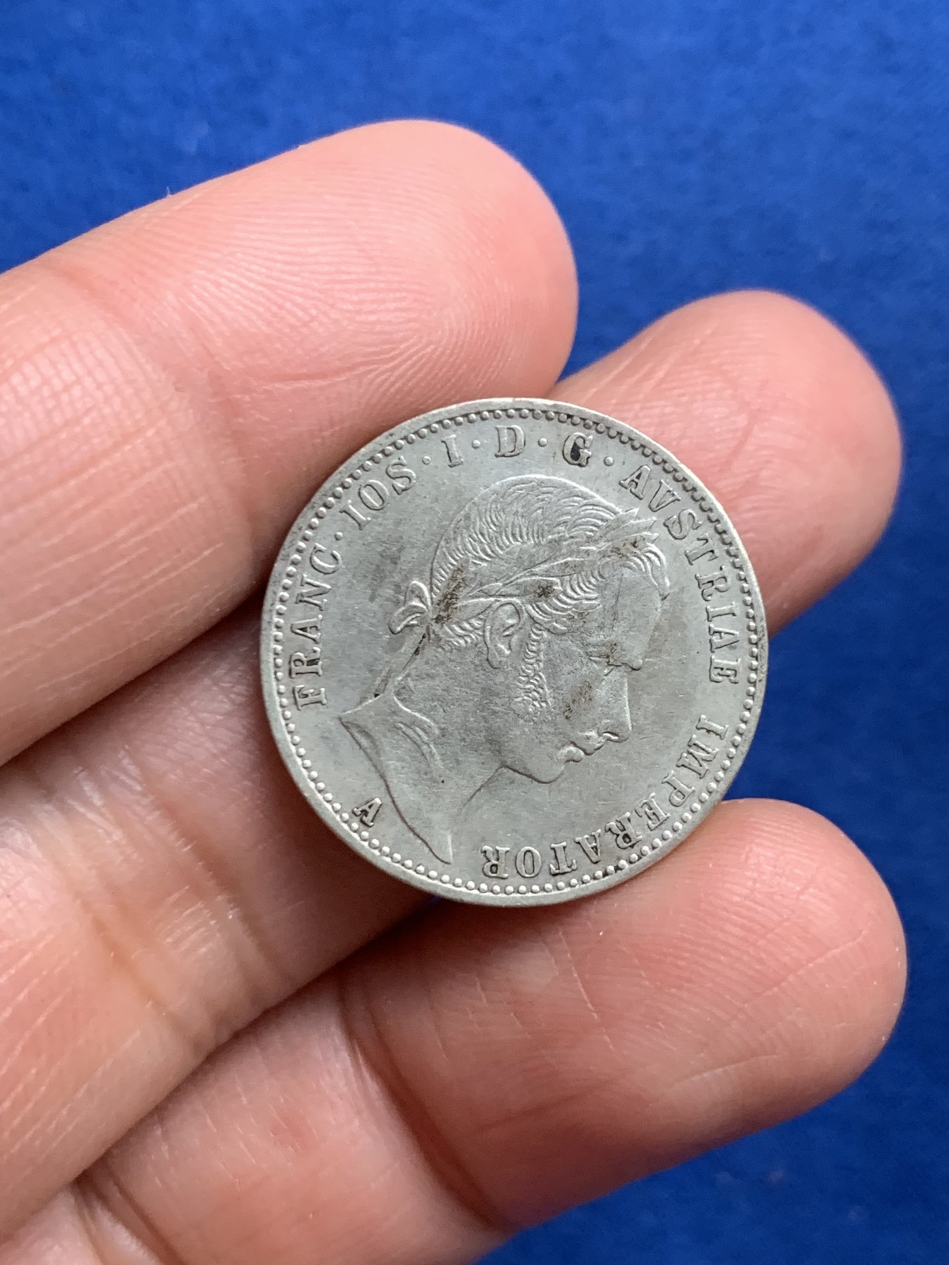 《竞宝斋》第245场-周日，周一 ，周二3场连拍 (全场包邮) 两枚一组 1816年奥地利帝国1克洛兹铜币+1859年奥地利帝国1/4福林银币 少见品种