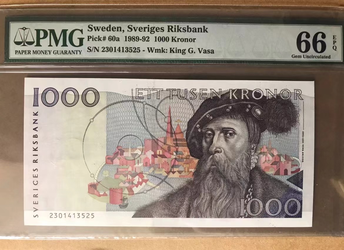 Immortal acution 三月第二场 瑞典经典大胡子1000，首版，pmg66