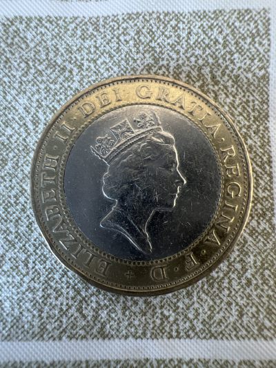 【易洋钱喜】第50场 外国硬币专场 - 英国1997年2镑首发年份年轻女王