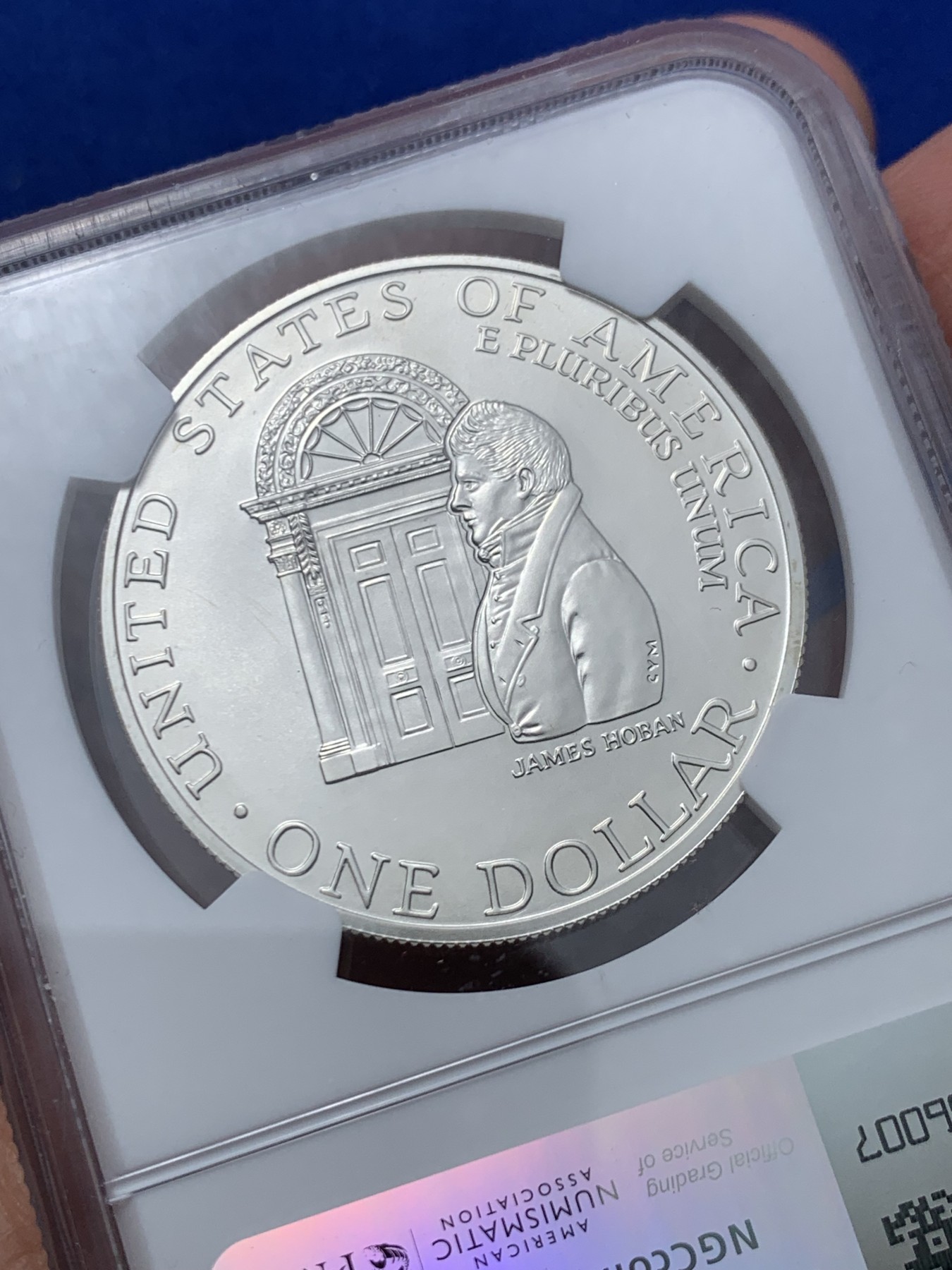 《竞宝斋》第245场-周日，周一 ，周二3场连拍 (全场包邮) NGC MS69 美国1992年D版白宫1美元大银币