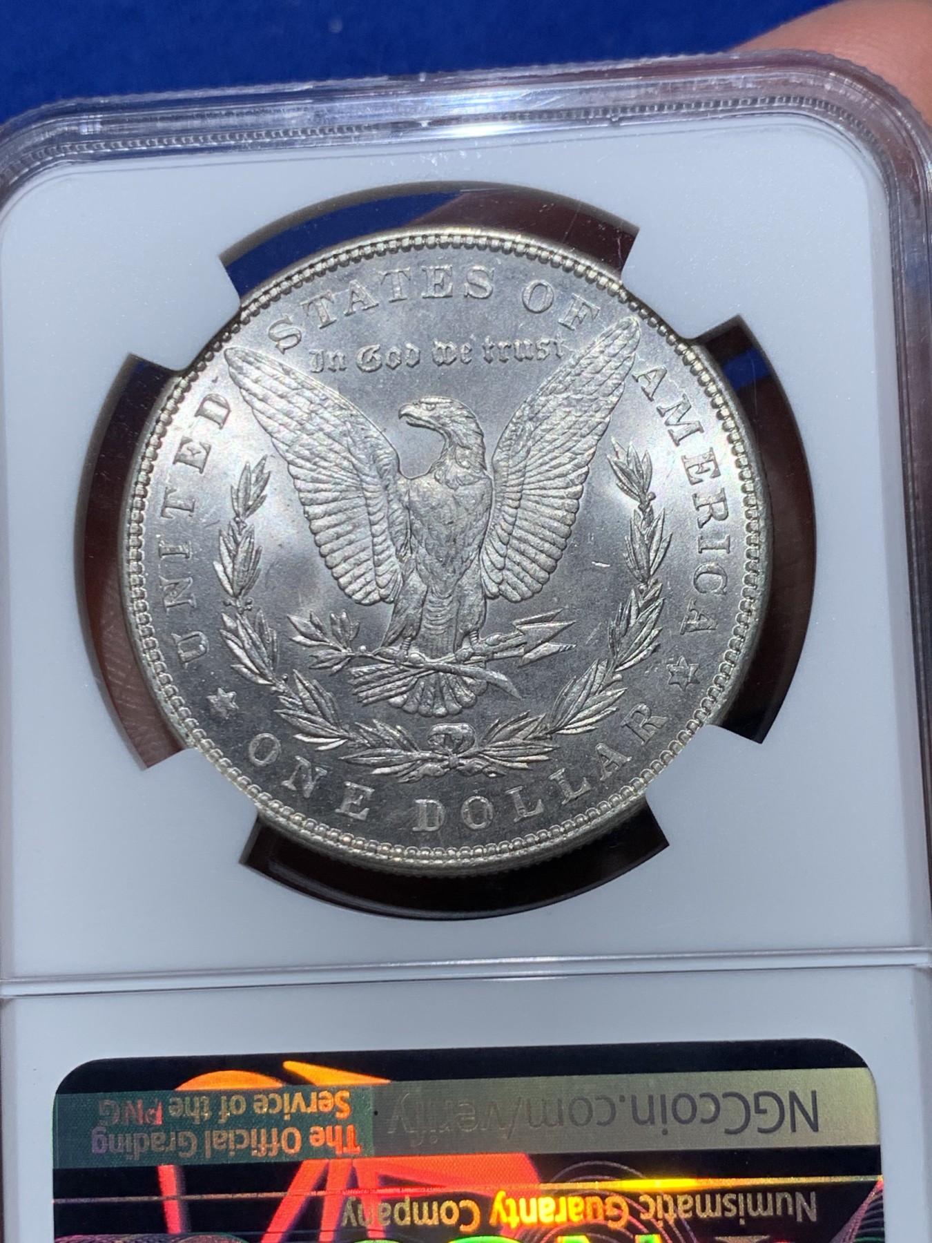 《竞宝斋》第245场-周日，周一 ，周二3场连拍 (全场包邮) NGC MS63 美国1888年摩根1美元银币 大火的吉祥年份