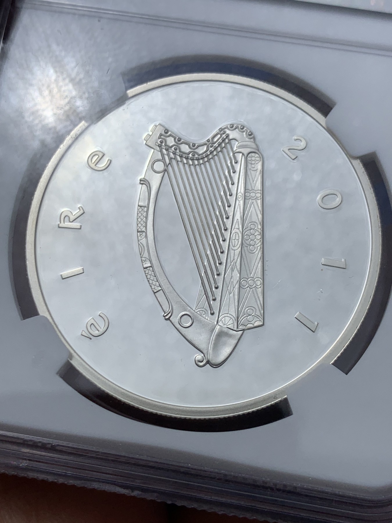 《竞宝斋》第245场-周日，周一 ，周二3场连拍 (全场包邮) NGC PF69UC 爱尔兰2011年圣布伦航行10欧银币