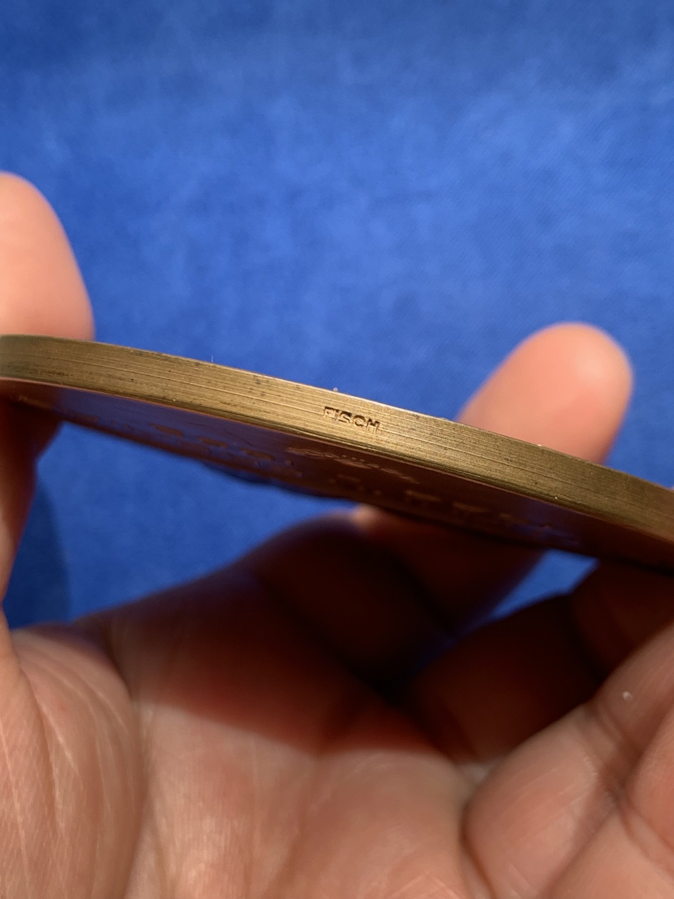 《竞宝斋》第245场-周日，周一 ，周二3场连拍 (全场包邮) 1953年比利时商会大铜章 70mm 150g