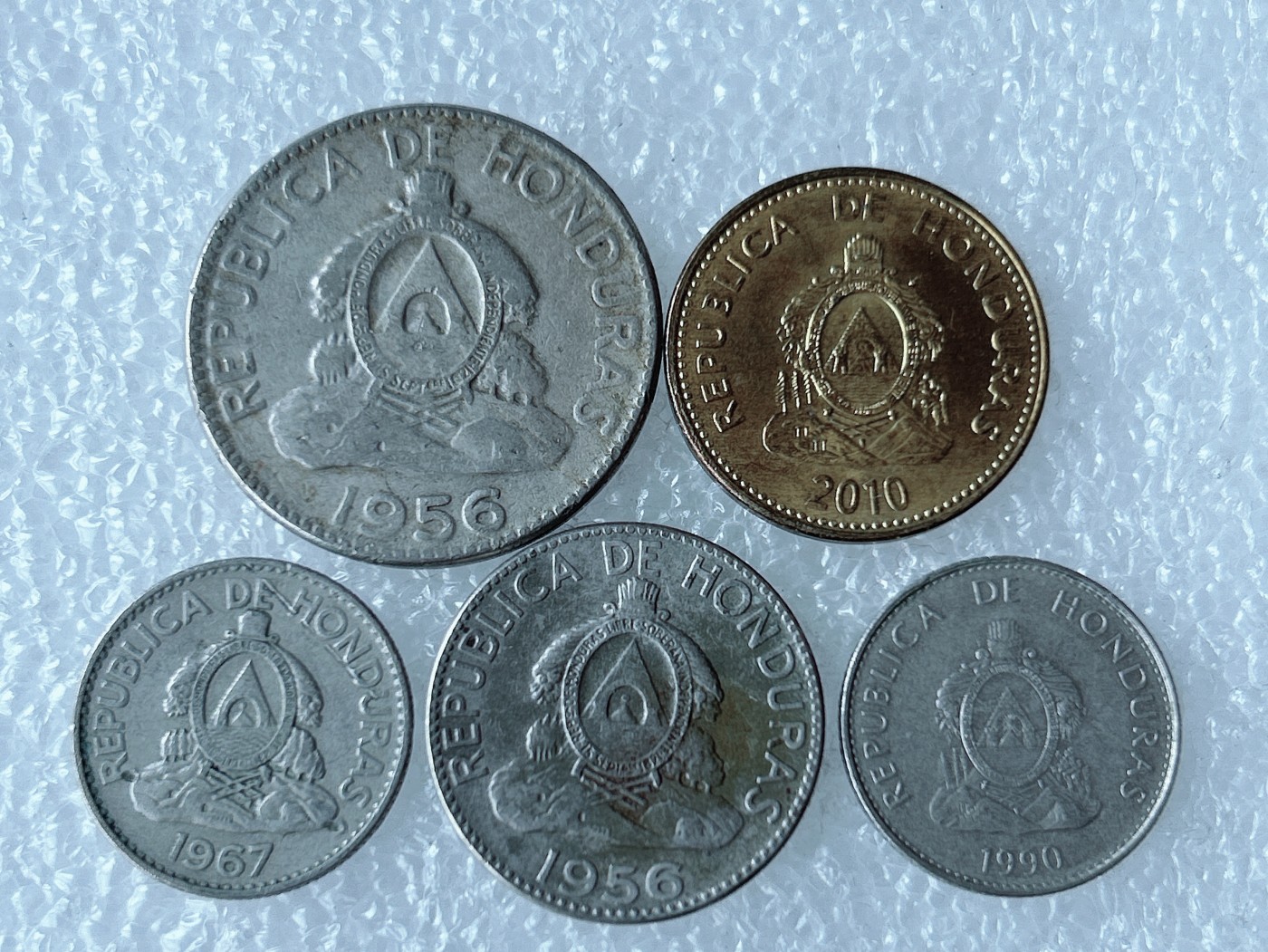 第一海外回流一元起拍收藏 散币专场 第71期 洪都拉斯 5枚