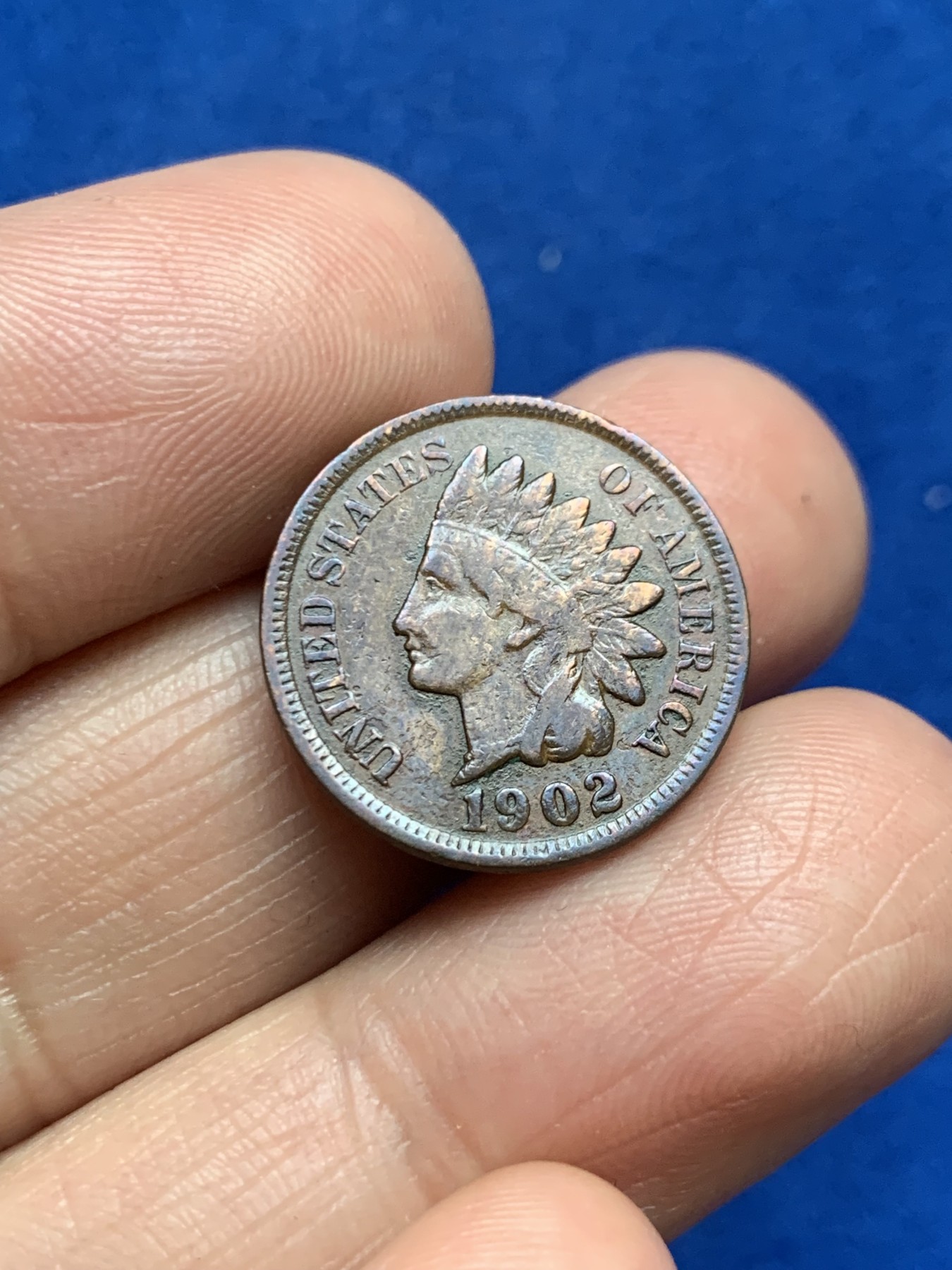 《竞宝斋》第246场-周日，周一 ，周二3场连拍 (全场包邮) 1902年美国1分铜币